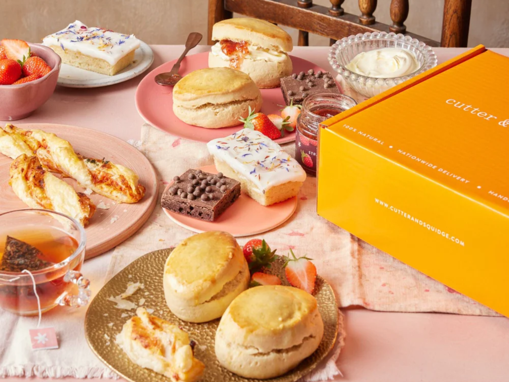 Cutter & Squidge luxe afternoon tea hamper