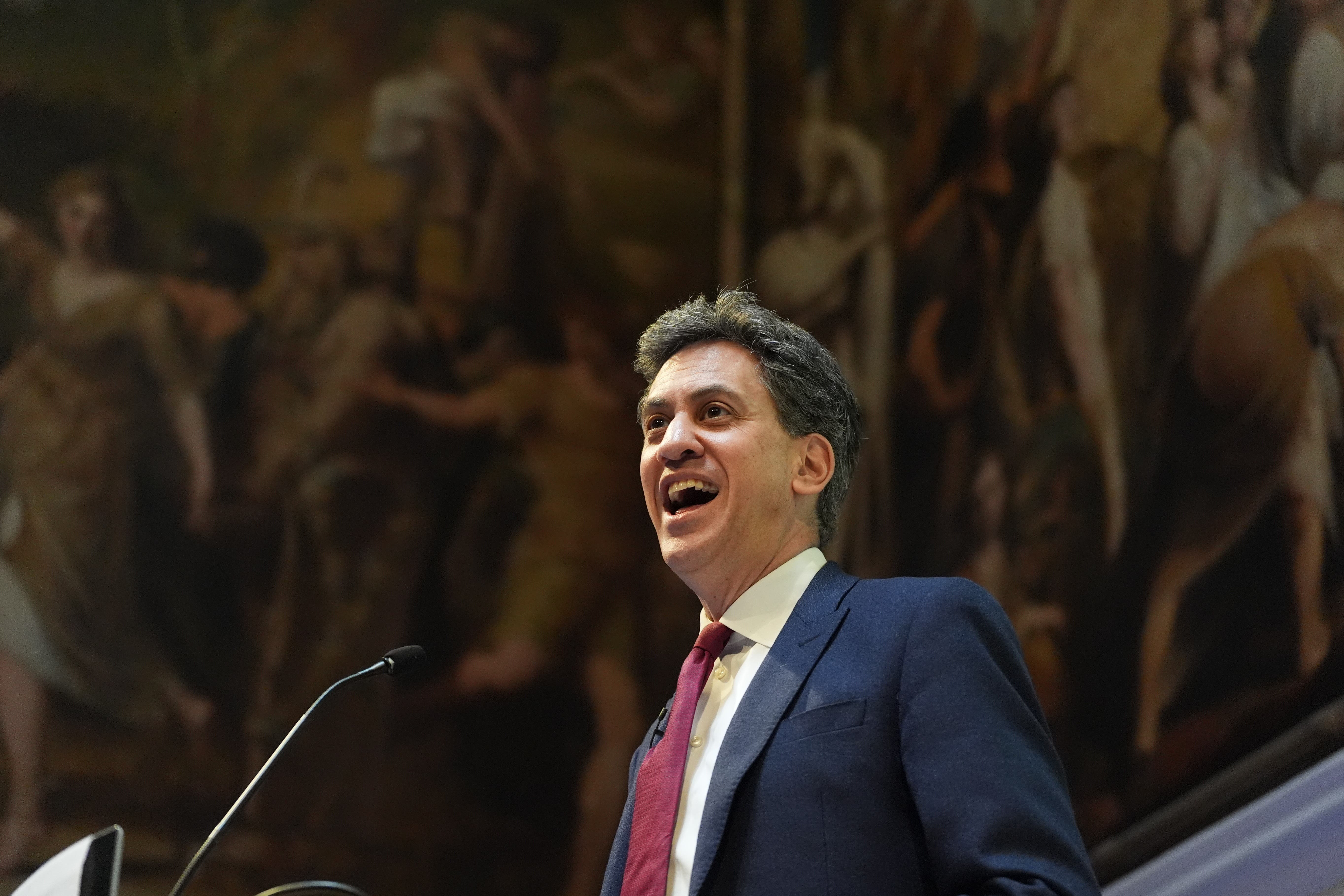 Shadow energy secretary Ed Miliband attending the Green Alliance event (Stefan Rousseau/PA)