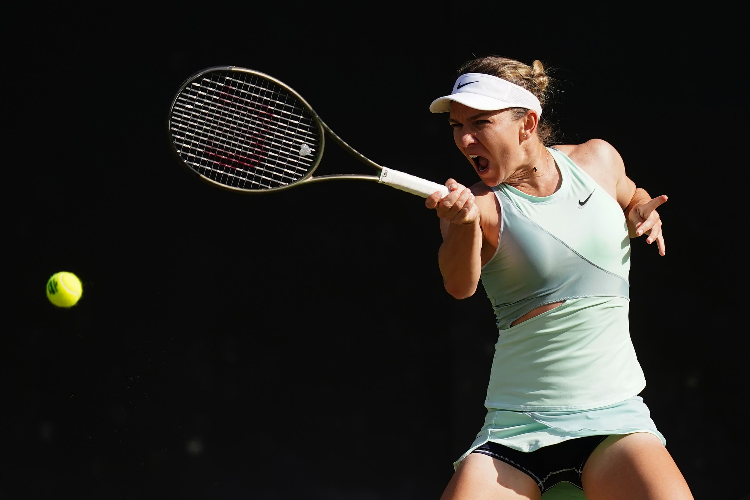 Simona Halep lost in three sets to Paula Badosa (Mike Egerton/PA)