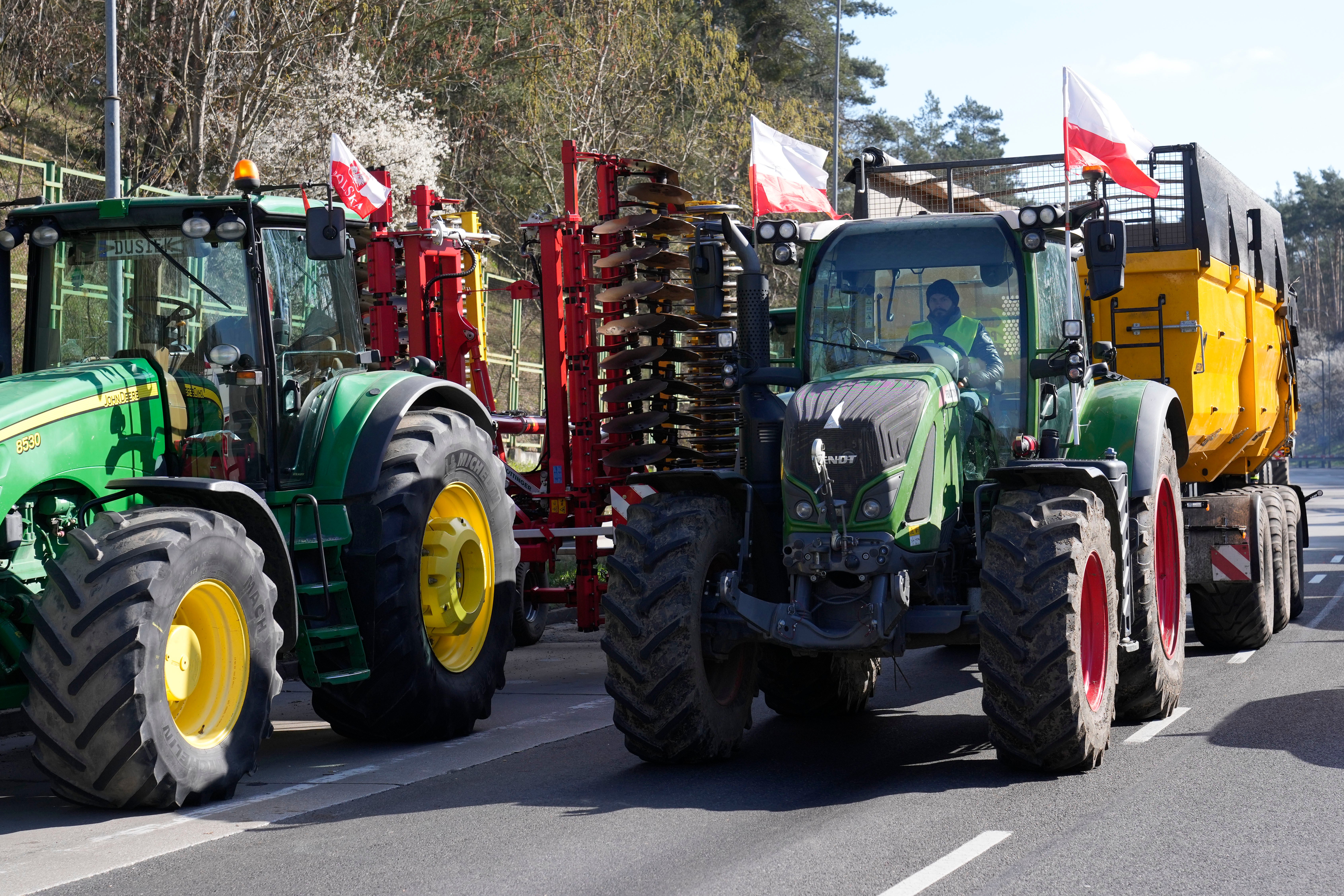 Poland Farmer Protest Border