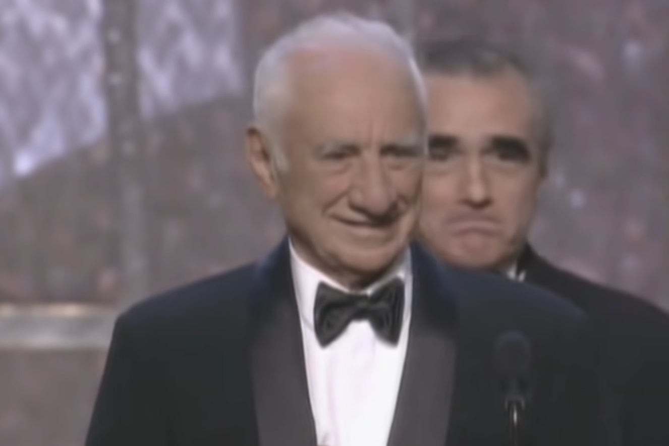 Divisive: Kazan collects his honorary Oscar in 1999