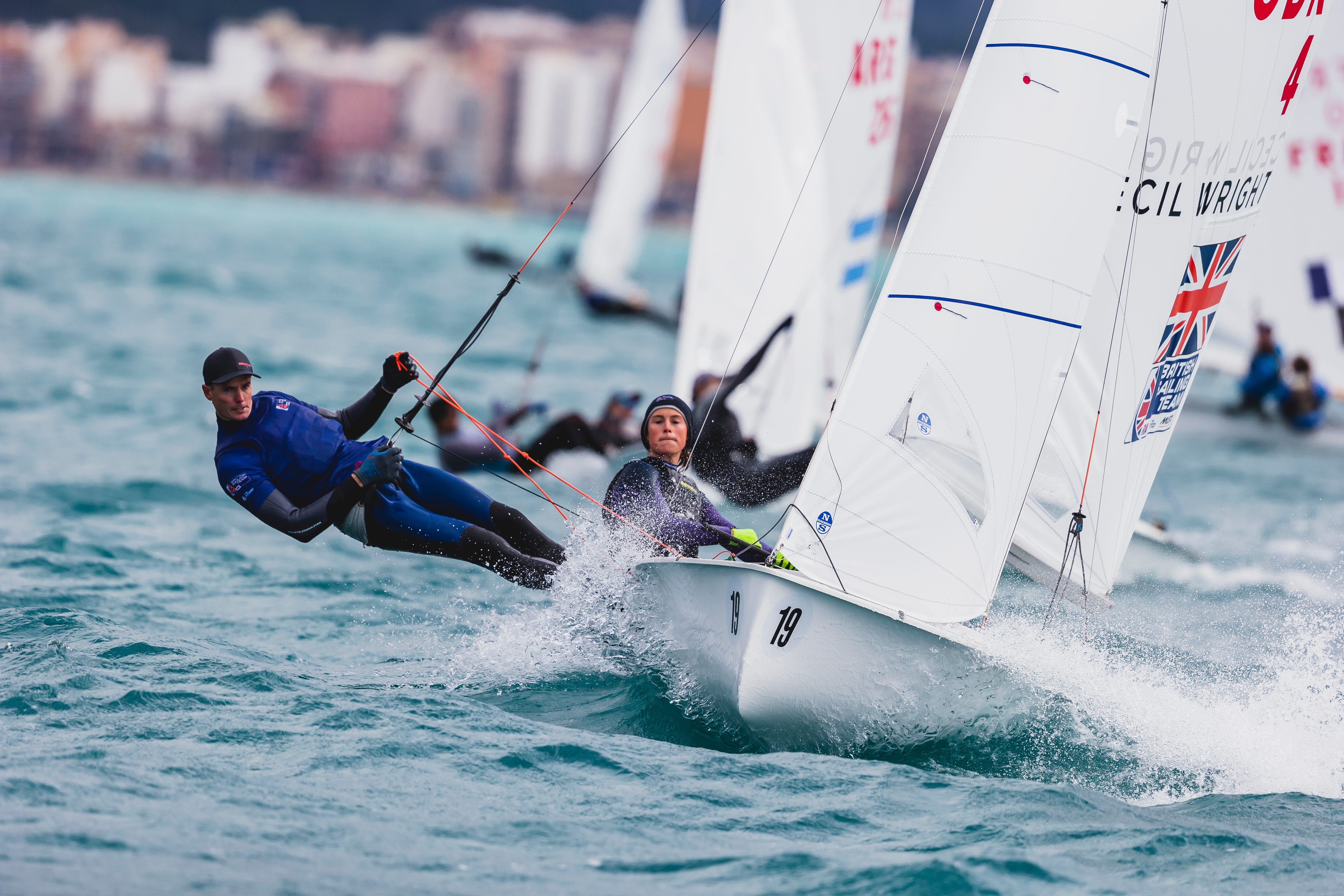 Vita Heathcote and Chris Grube have been added to the British sailing team for the Paris Olympics (Bernardi Bibiloni/Handout)