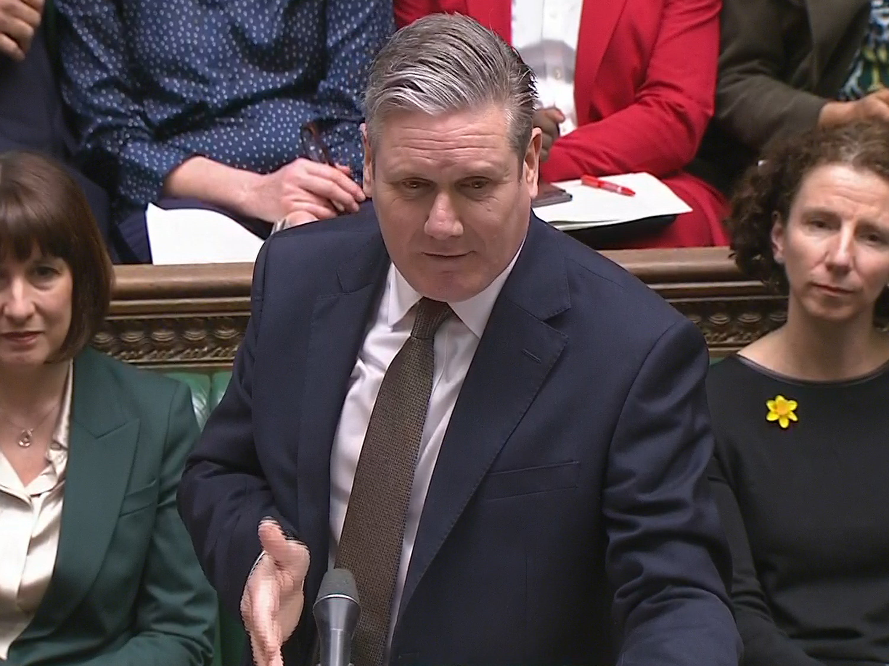 Keir Starmer jousted over prosecutions with the prime minister