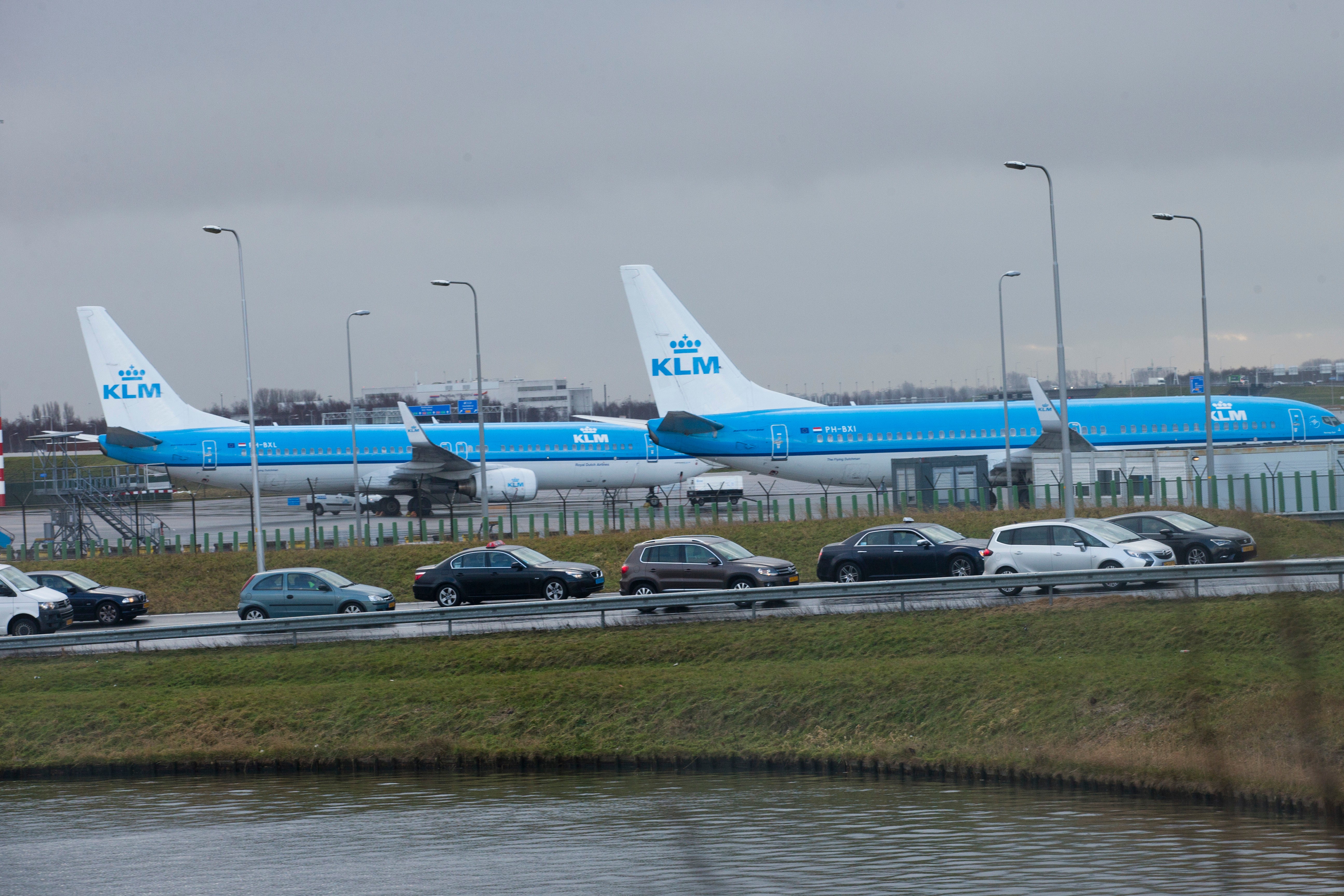 File photo: KLM planes at an airport