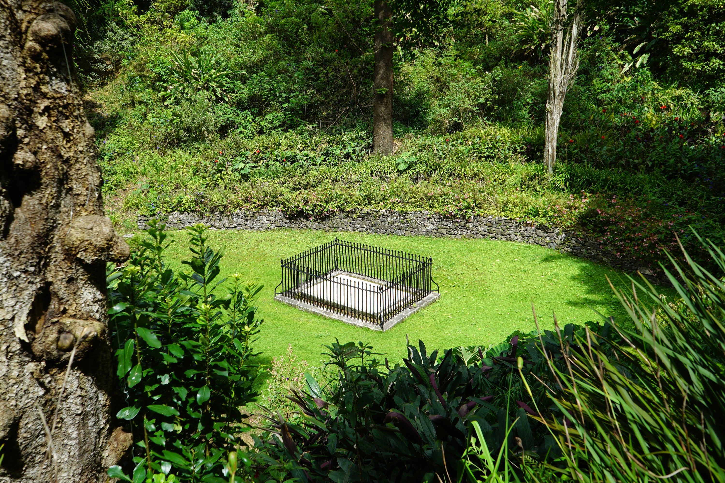 The site of Napoleon Bonaparte's tomb, known as the Valley of the Tomb