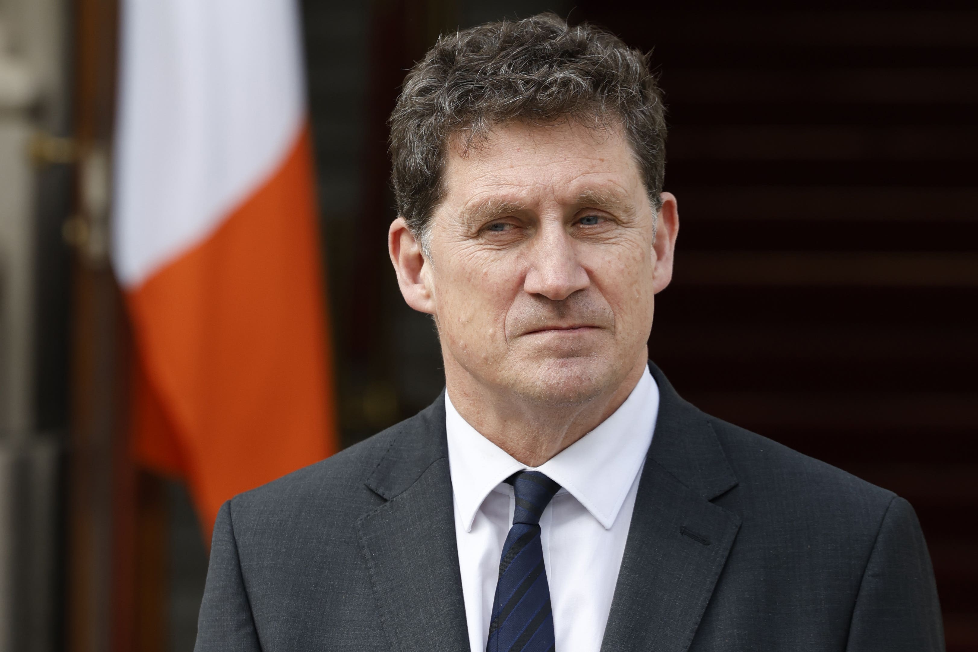 Leader of the Green Party Eamon Ryan speaking to the media outside Government Buildings in Dublin following the announcement that Leo Varadkar is to step down as Taoiseach (Nick Bradshaw/PA)