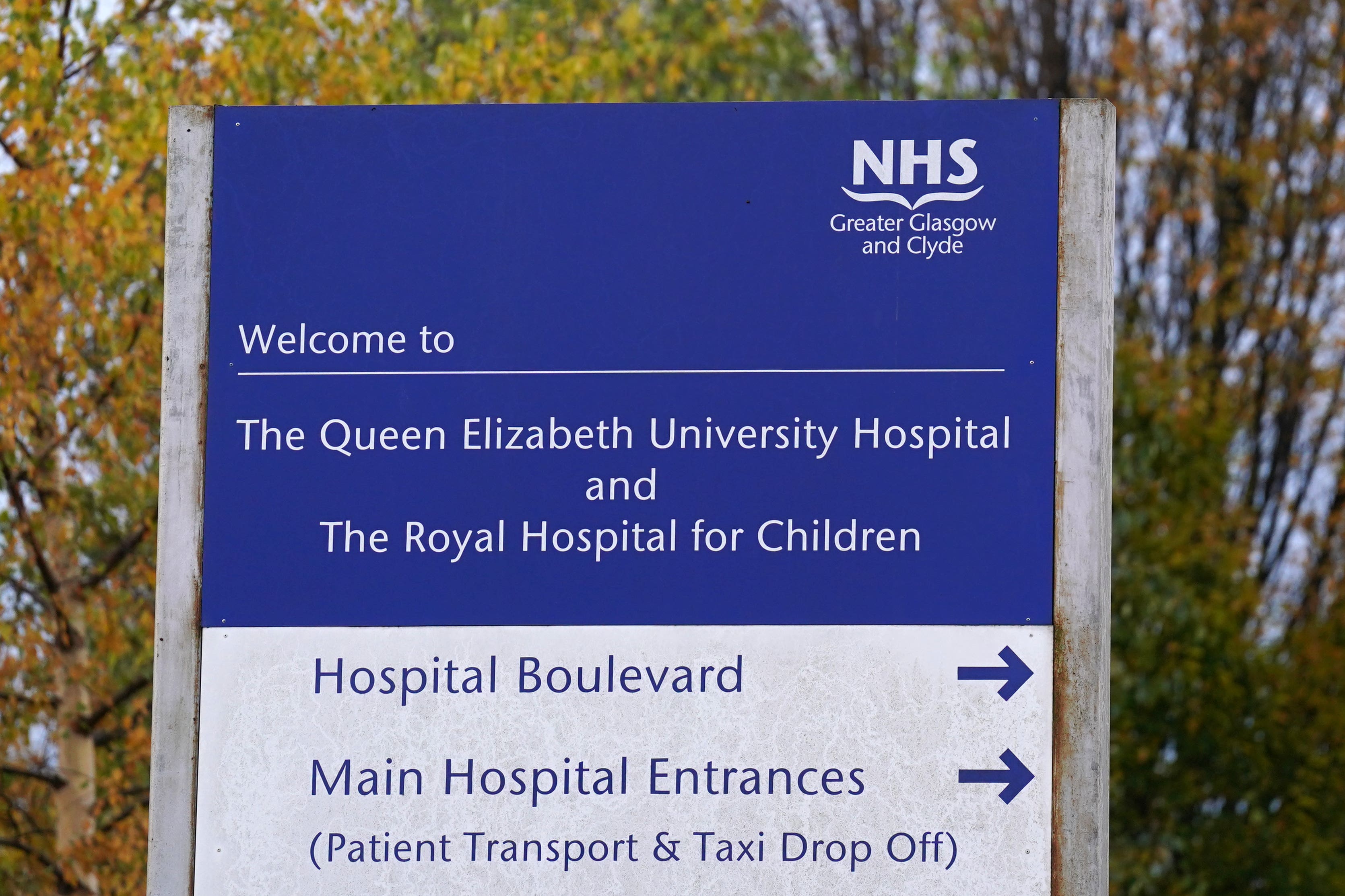 A view of Queen Elizabeth University Hospital, Glasgow (Andrew Milligan/PA)