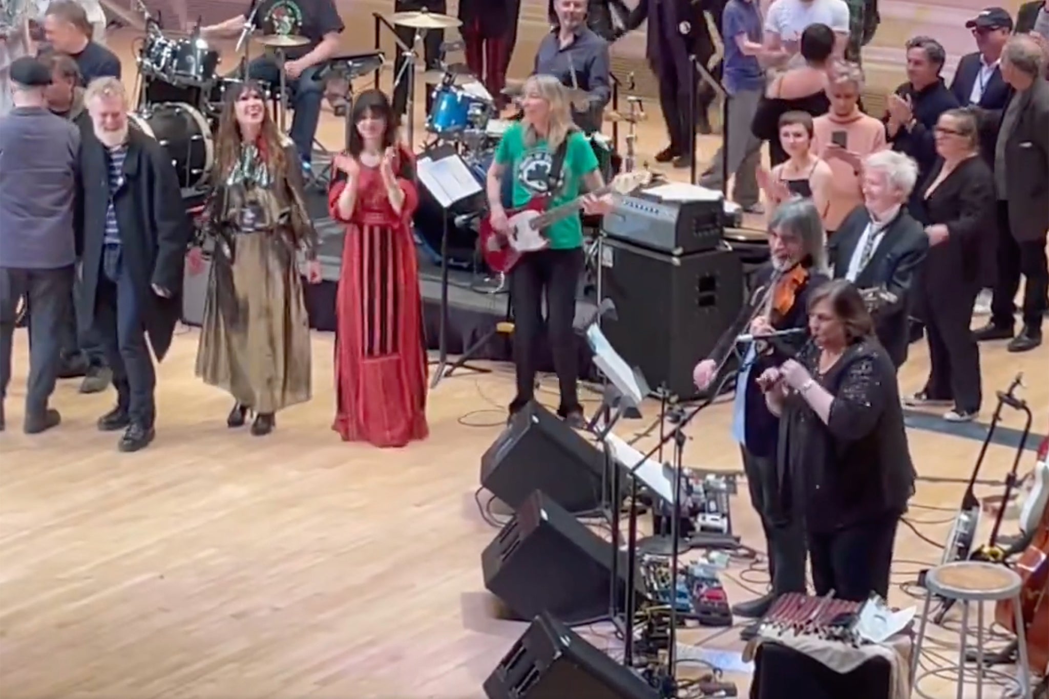 Scenes from the Sinead O’Connor and Shane MacGowan tribute concert at Carnegie Hall