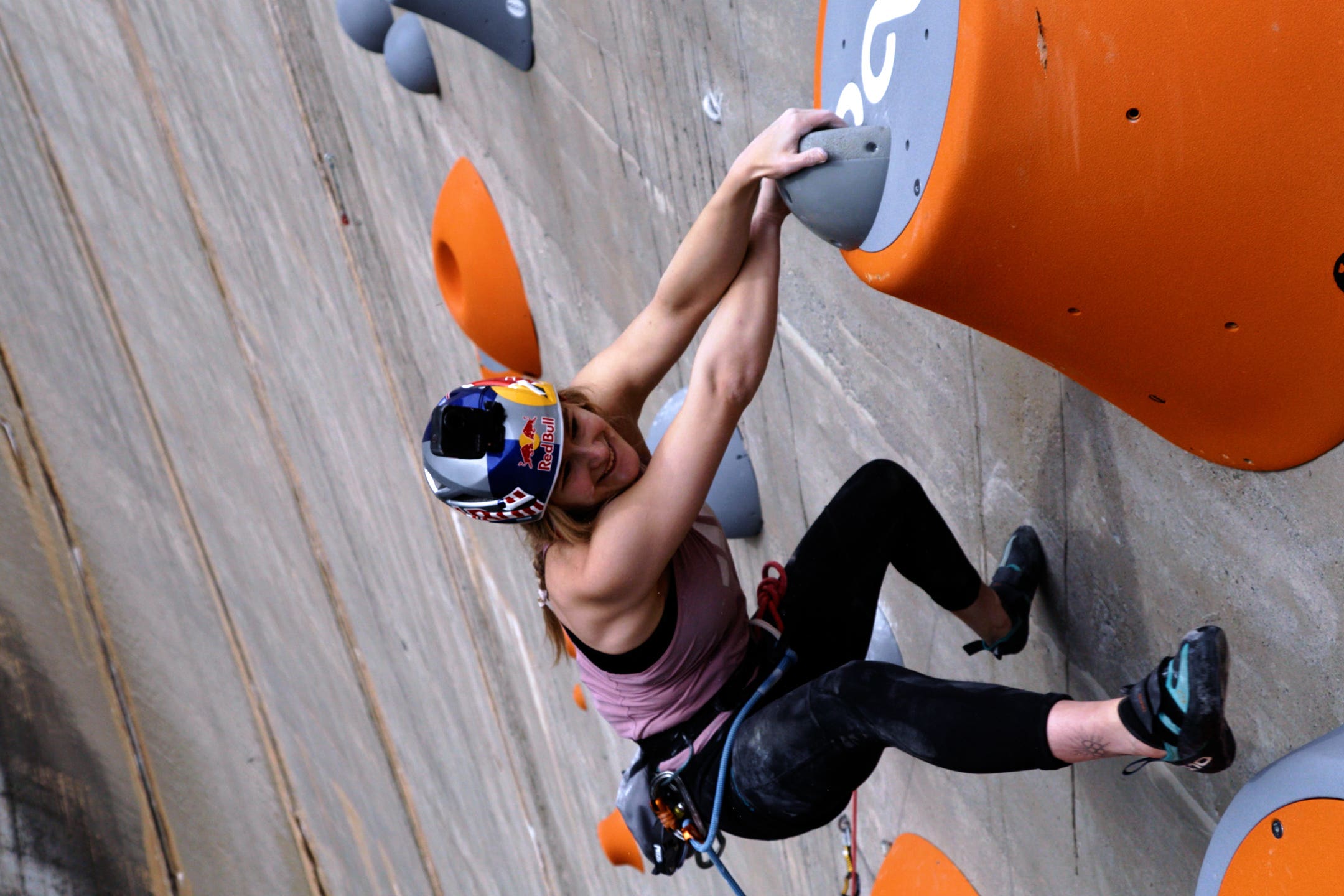 Shauna Coxsey at the Red Bull Dual Ascent 2022, Switzerland (True Color Films/Red Bull Content Pool/PA)