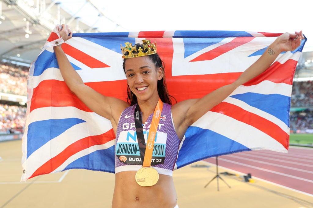 KJT celebrating gold at the World Championships