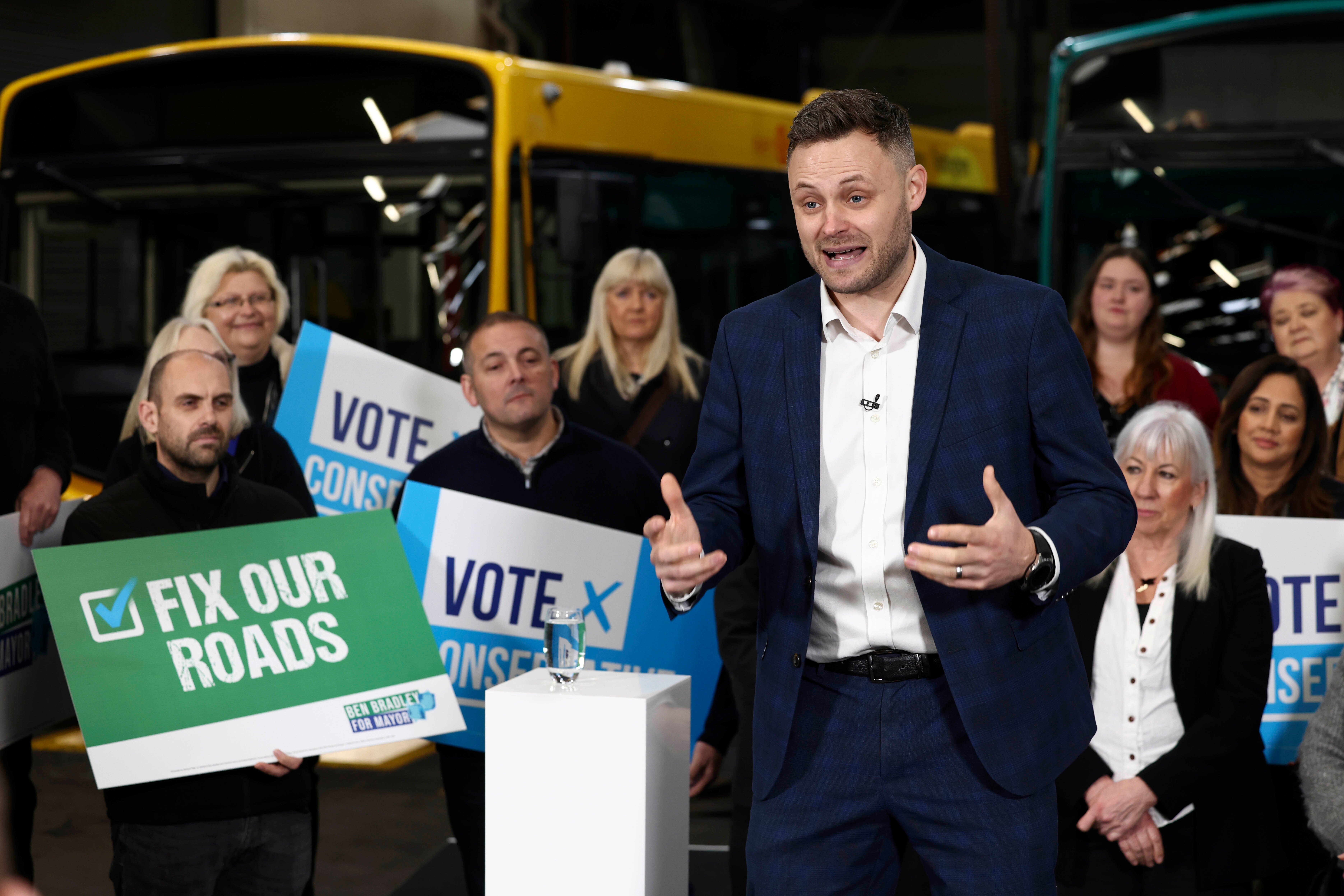 Ben Bradley finished a distant second in the 2024 East Midlands mayor election