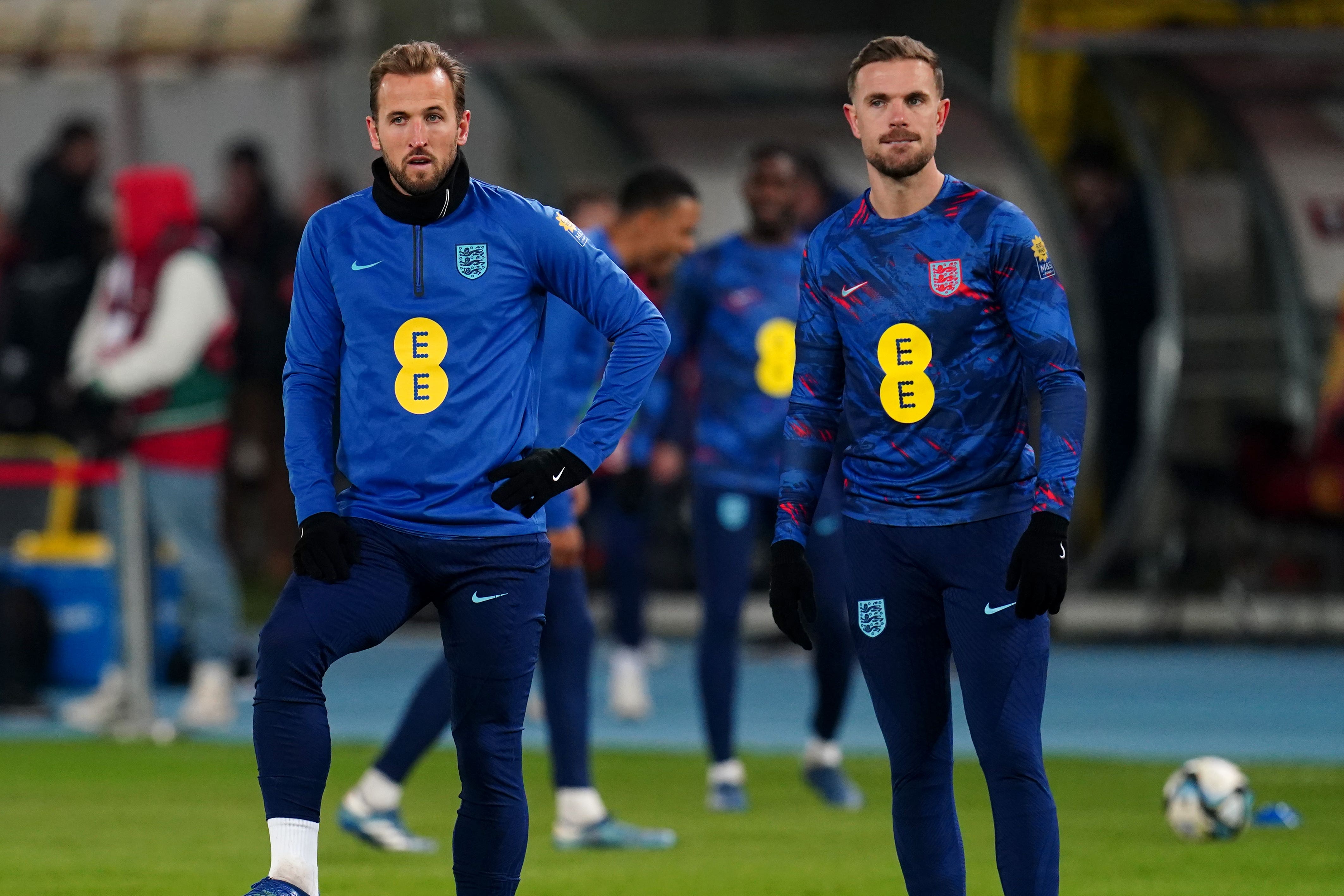 Harry Kane and Jordan Henderson are doubts to face Brazil (Nick Potts/PA)