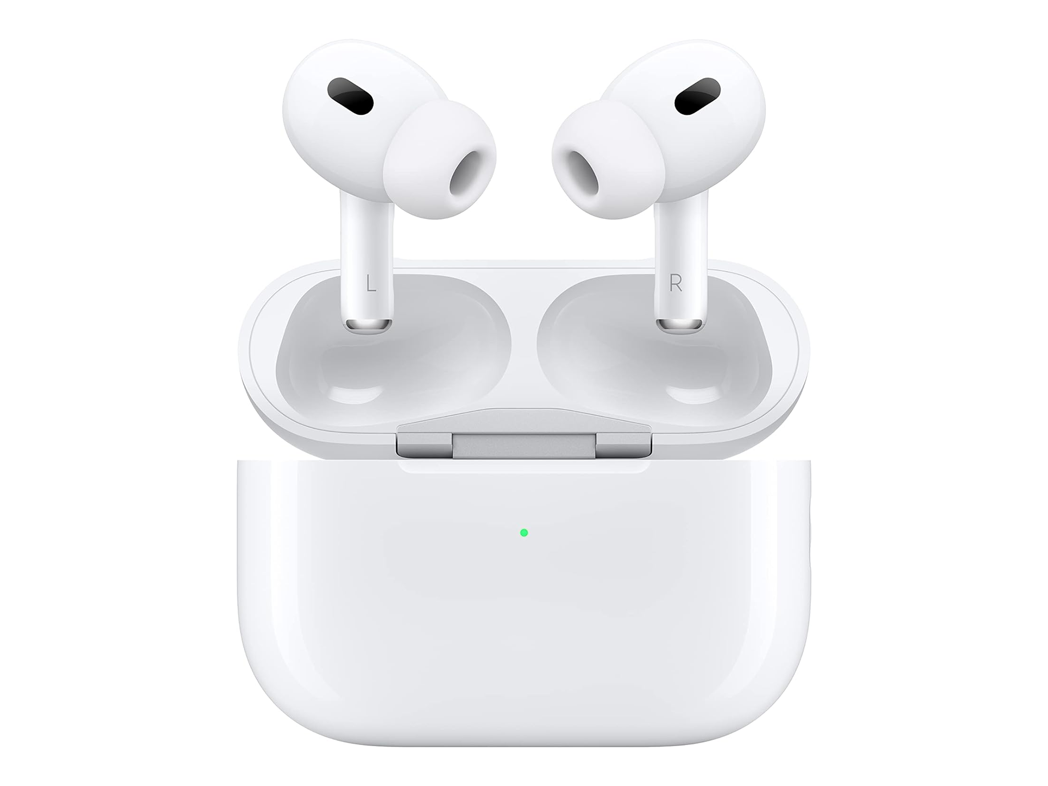 The AirPods Pro 2 (pictured) have an in-ear design with silicone tips