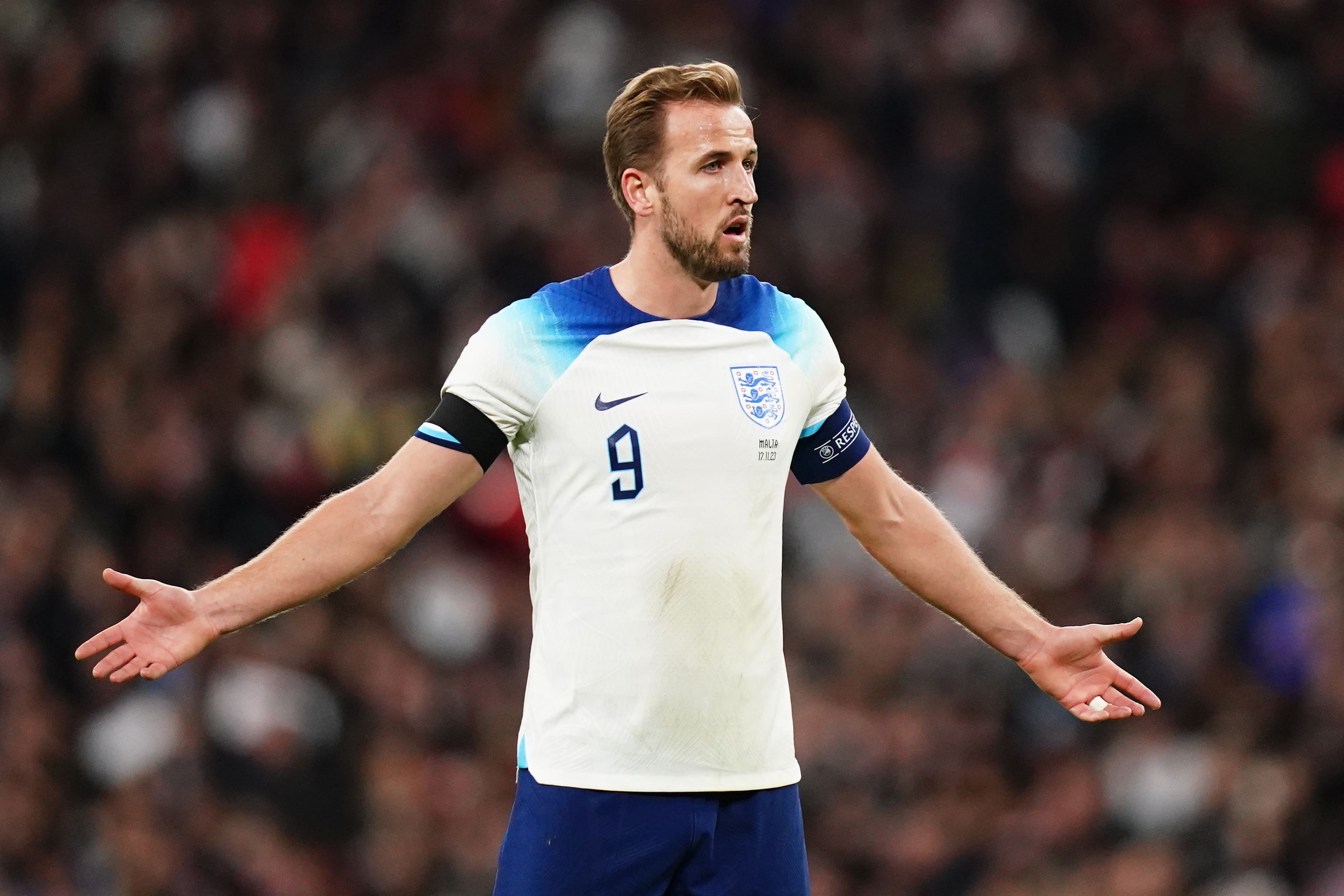 England’s Harry Kane will miss the Brazil friendly (John Walton/PA)