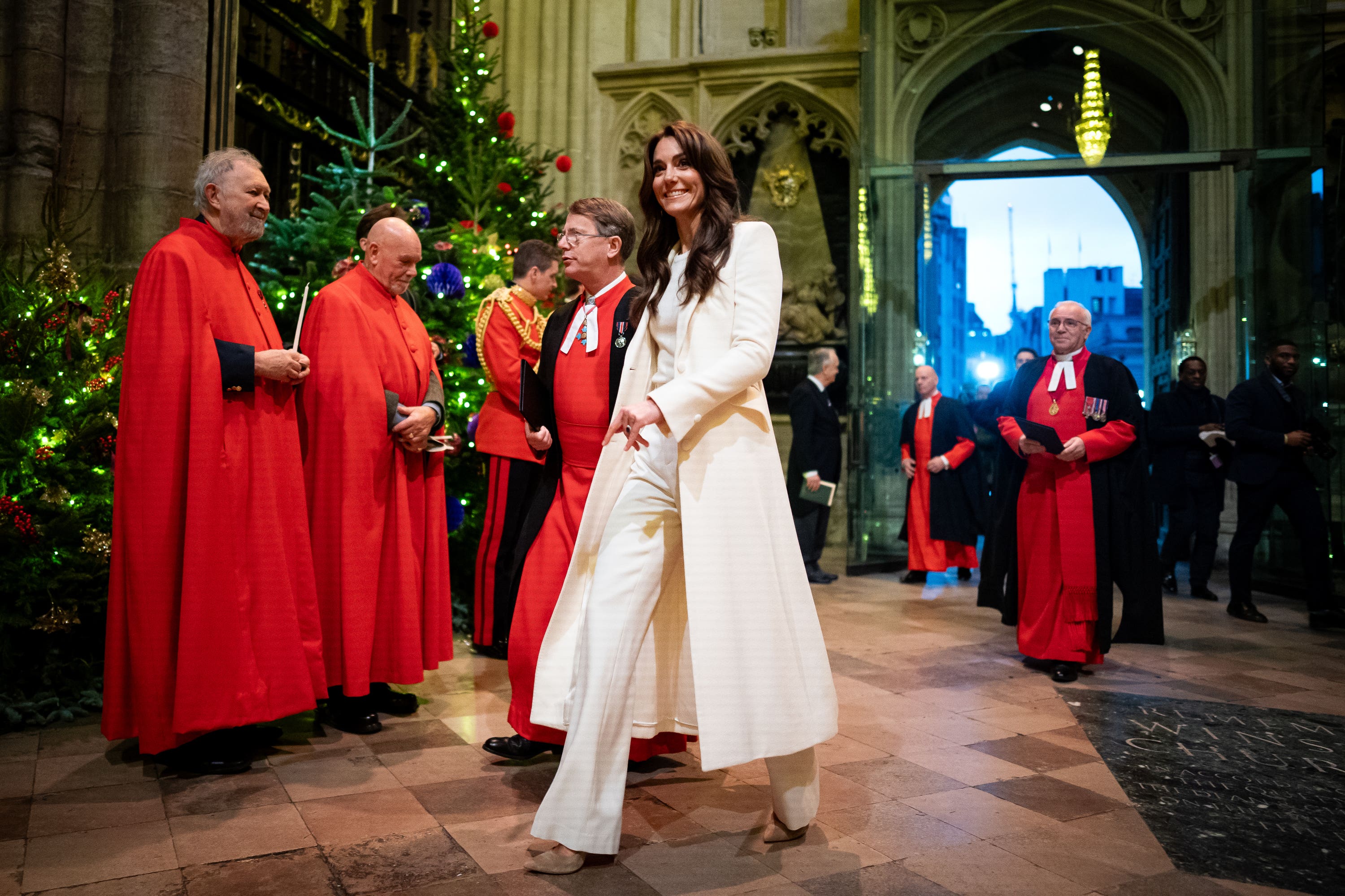 The Princess of Wales during the Royal Carols – Together At Christmas service at Westminster Abbey in London (Aaron Chown/PA)