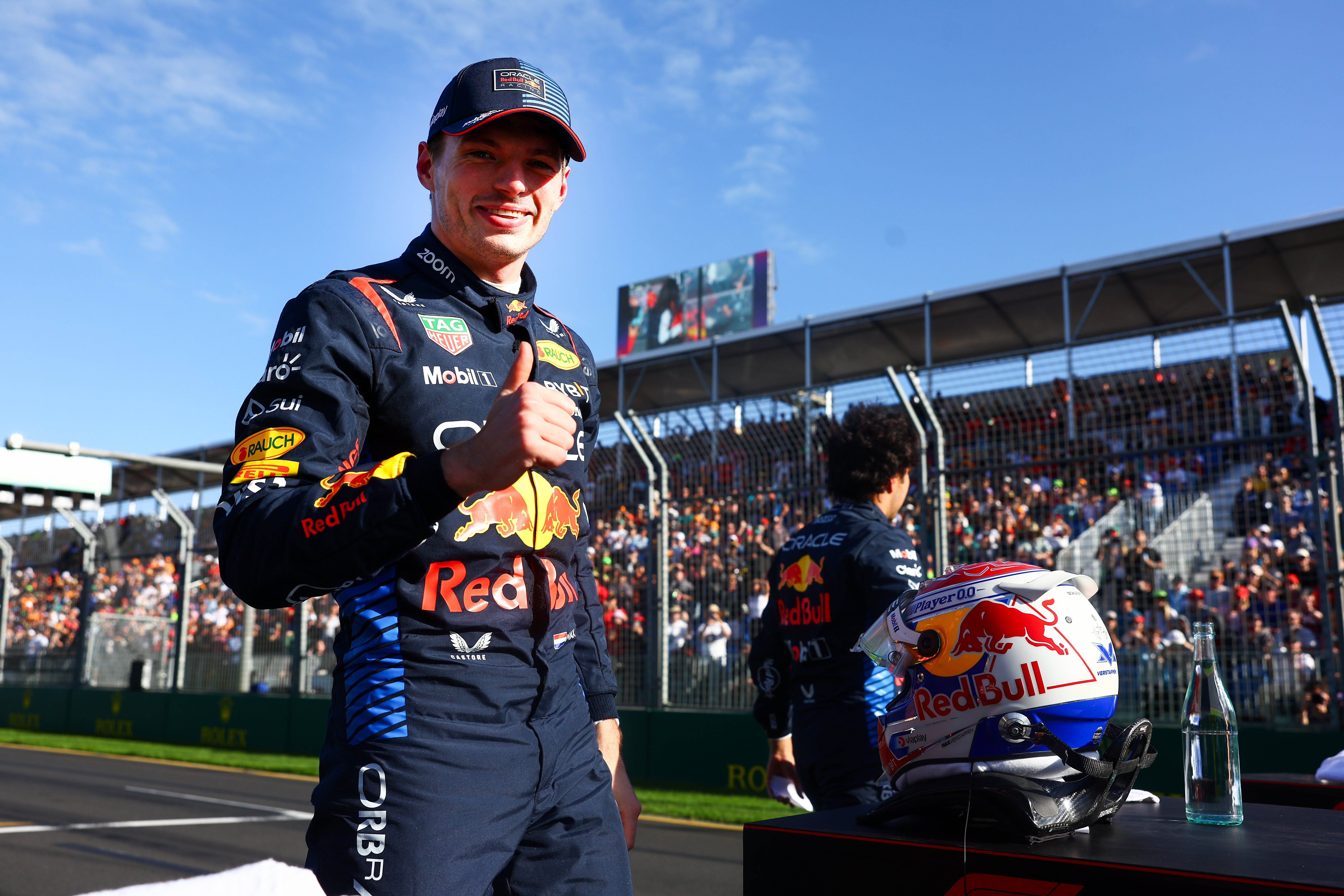 Max Verstappen is on pole position for the Australian Grand Prix