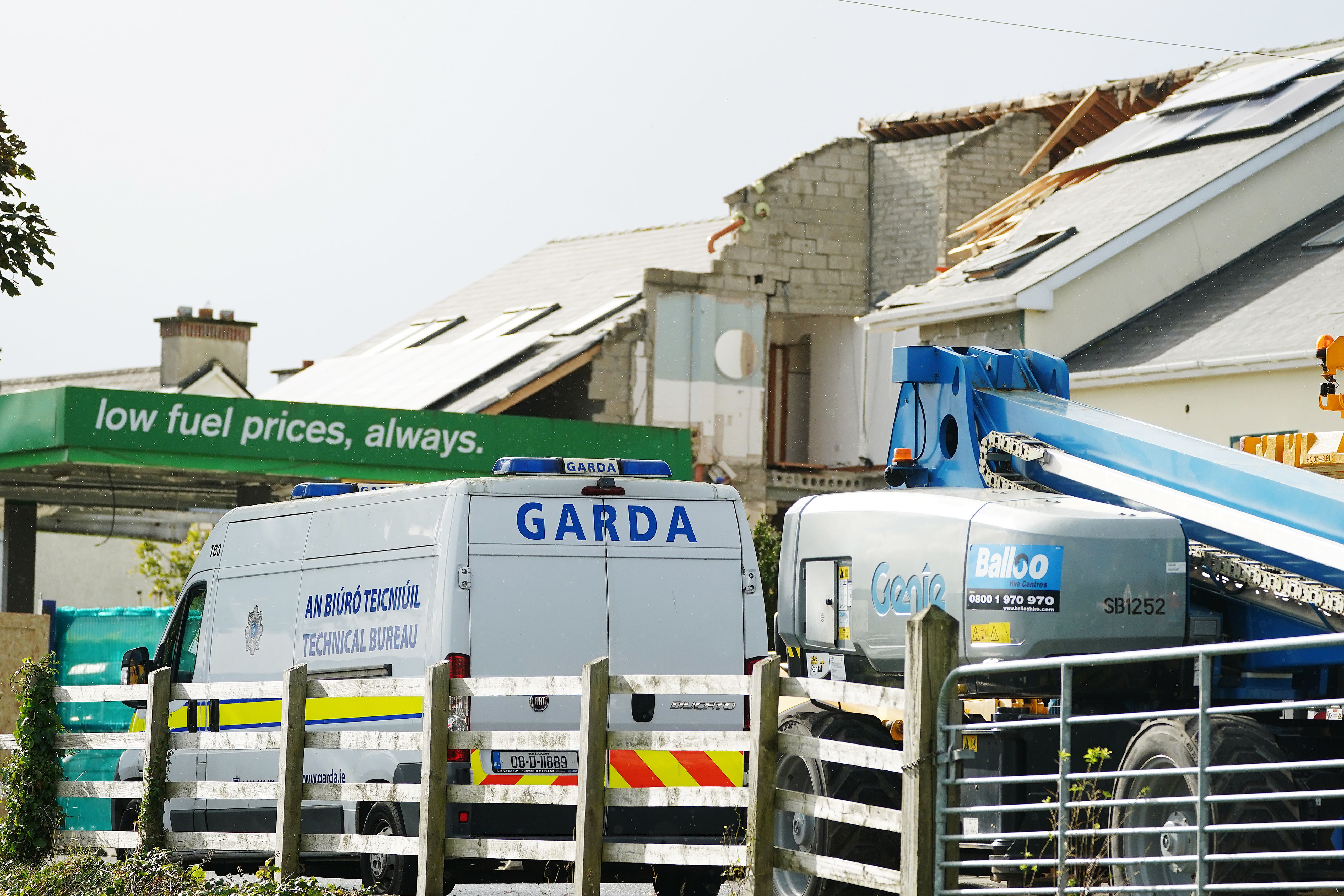 Garda at the scene of the Creeslough explosion in 2022 (Brian Lawless/PA)