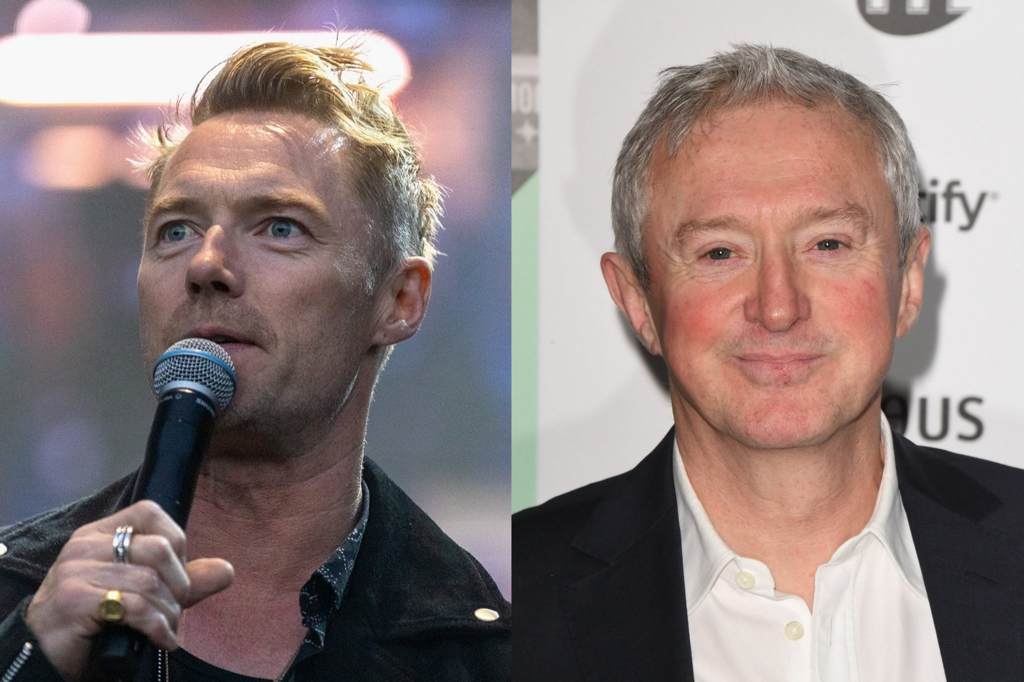 Ronan Keating and Louis Walsh