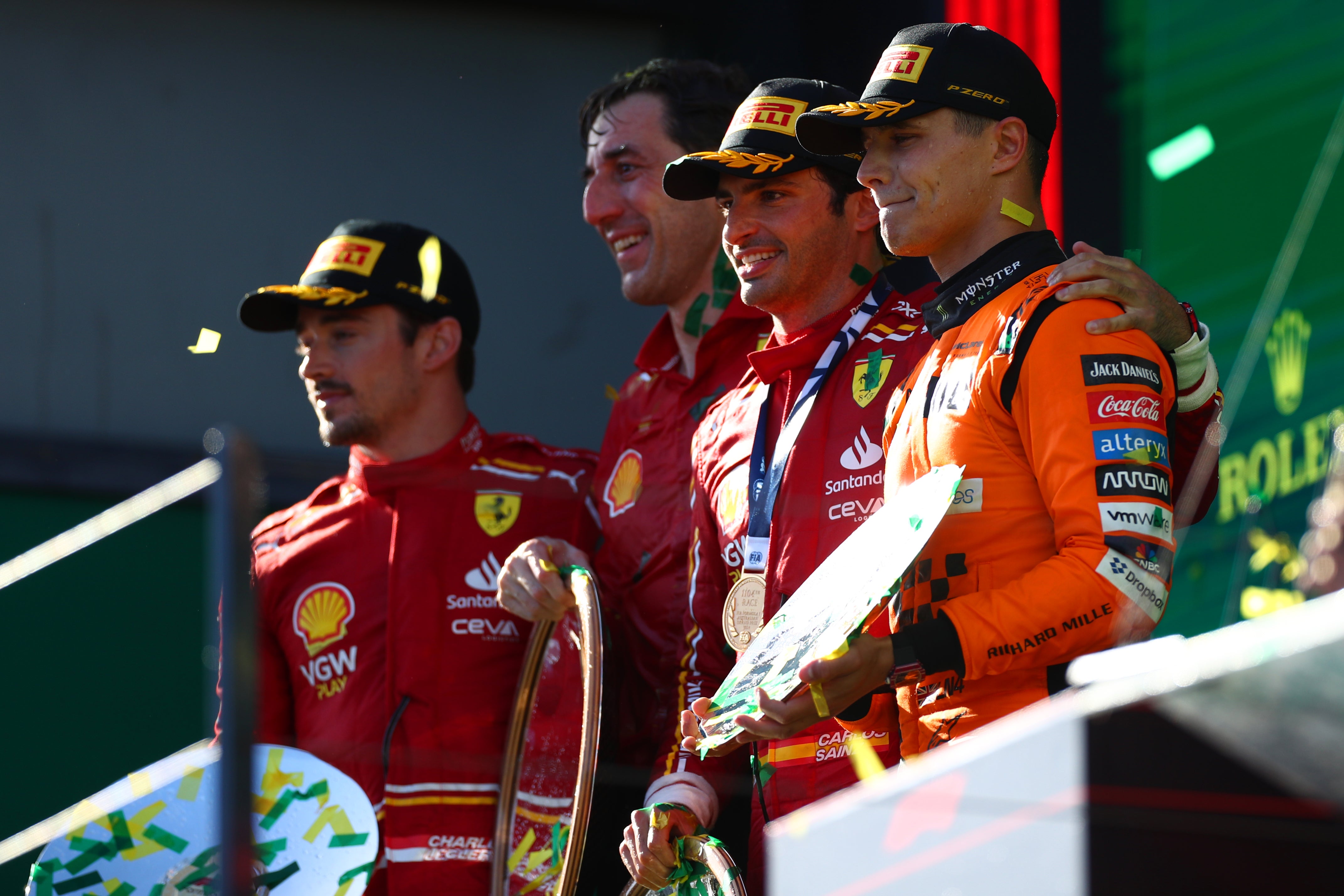 Carlos Sainz won the Australian Grand Prix on a dream day for Ferrari