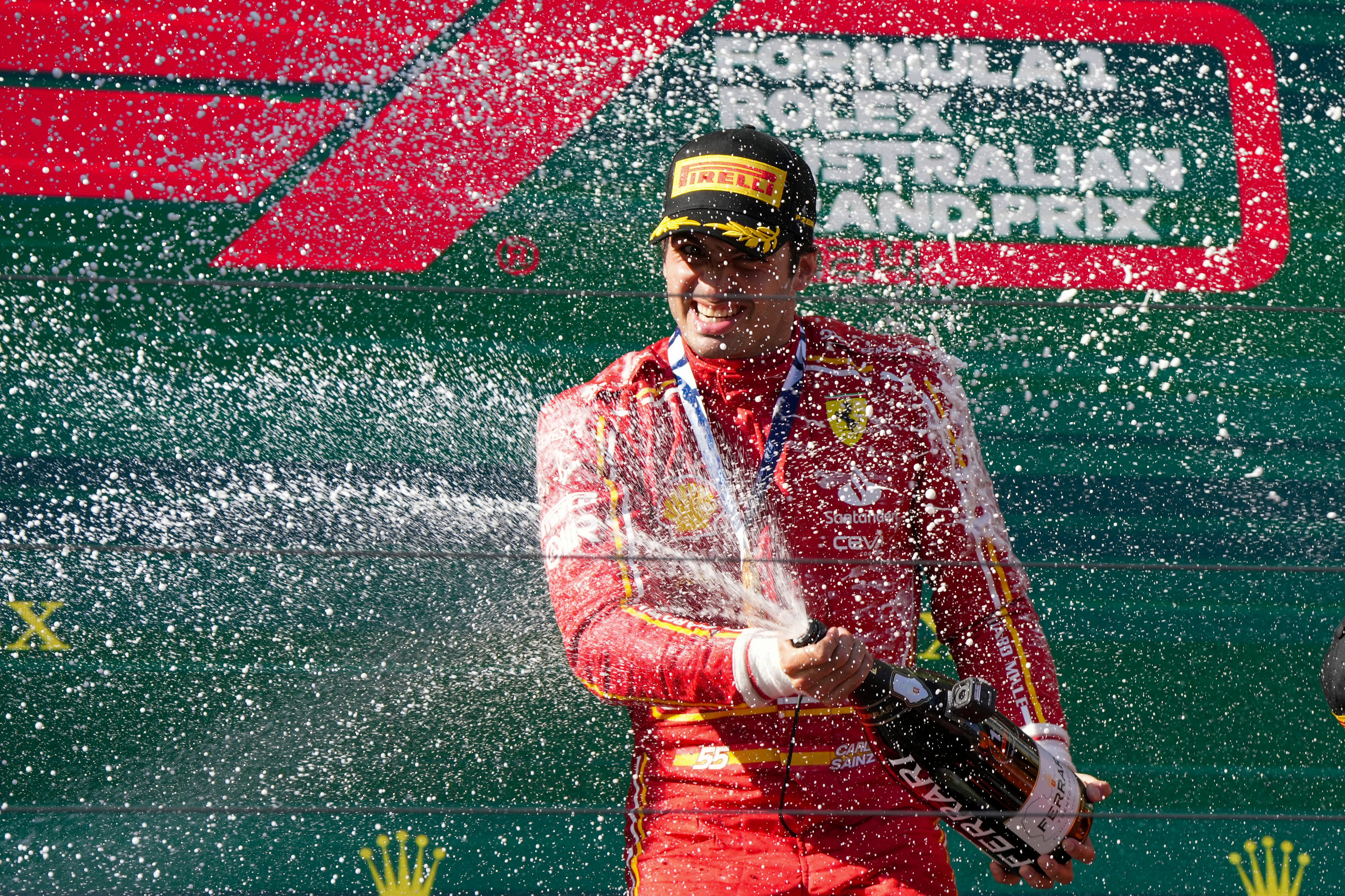 Sainz claimed his third F1 victory earlier this season in Australia