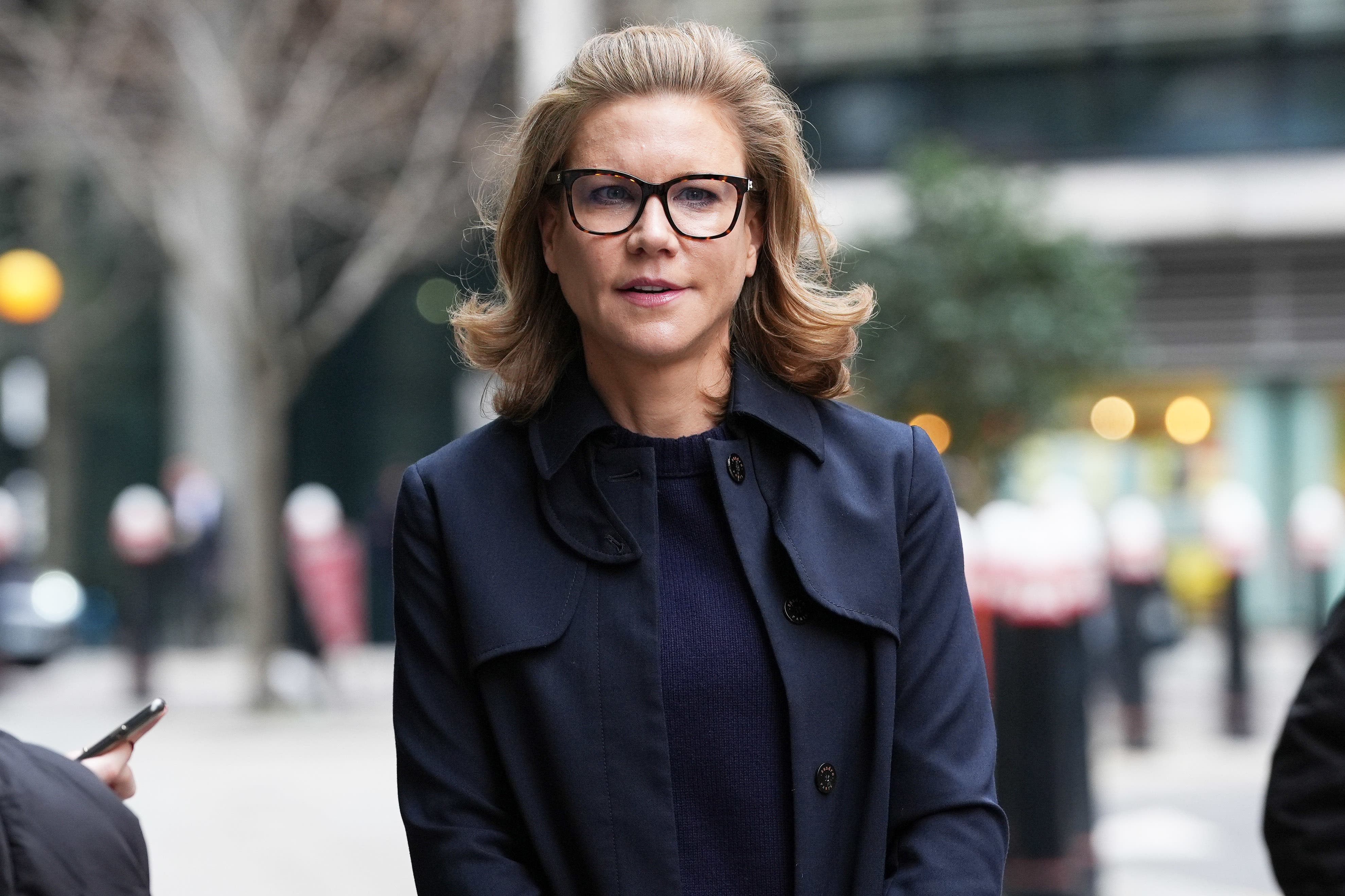 Amanda Staveley arriving at London’s Rolls Building earlier in March (Lucy North/PA)