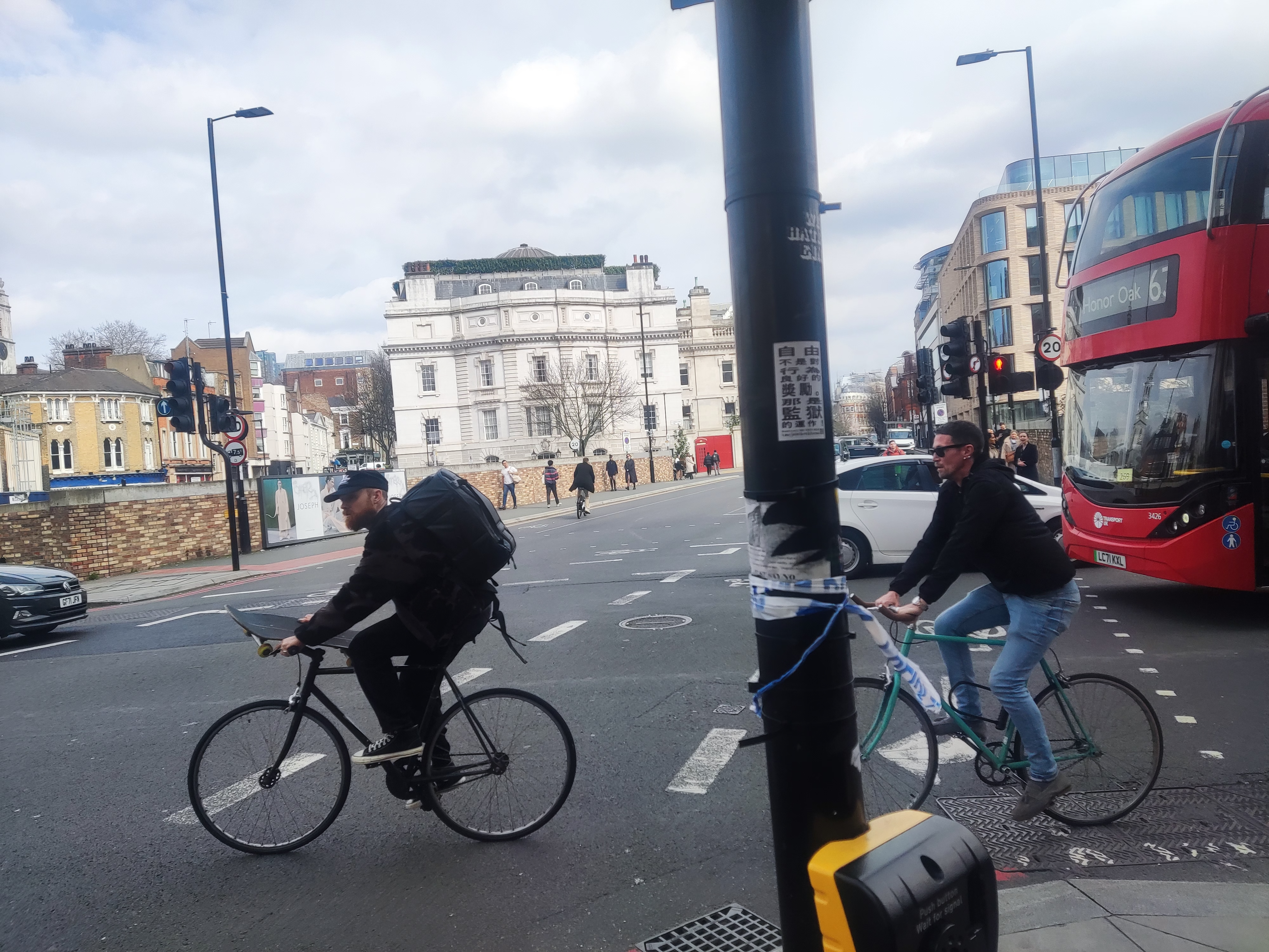 The junction at Clerkenwell Road in central London