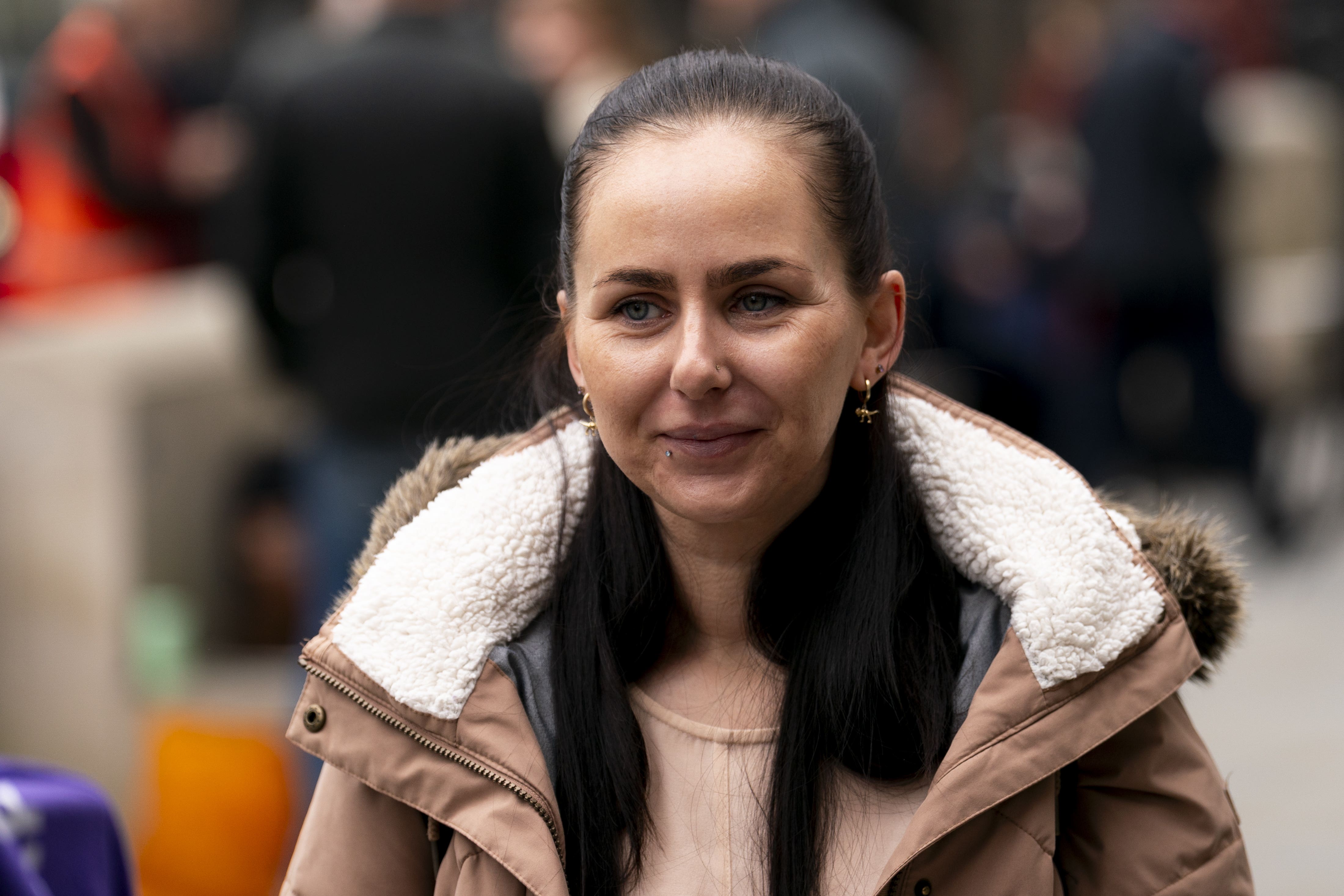 Anna Castle arrives at the Royal Courts of Justice, London (Jordan Pettitt/PA)