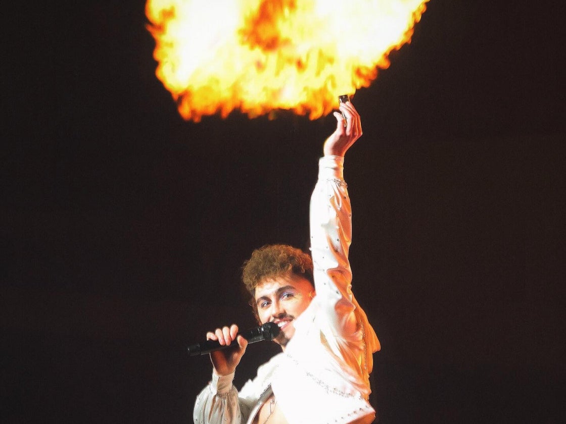 Josh Kiszka of Greta Van Fleet in the winning image by Fearghal McGlinchey