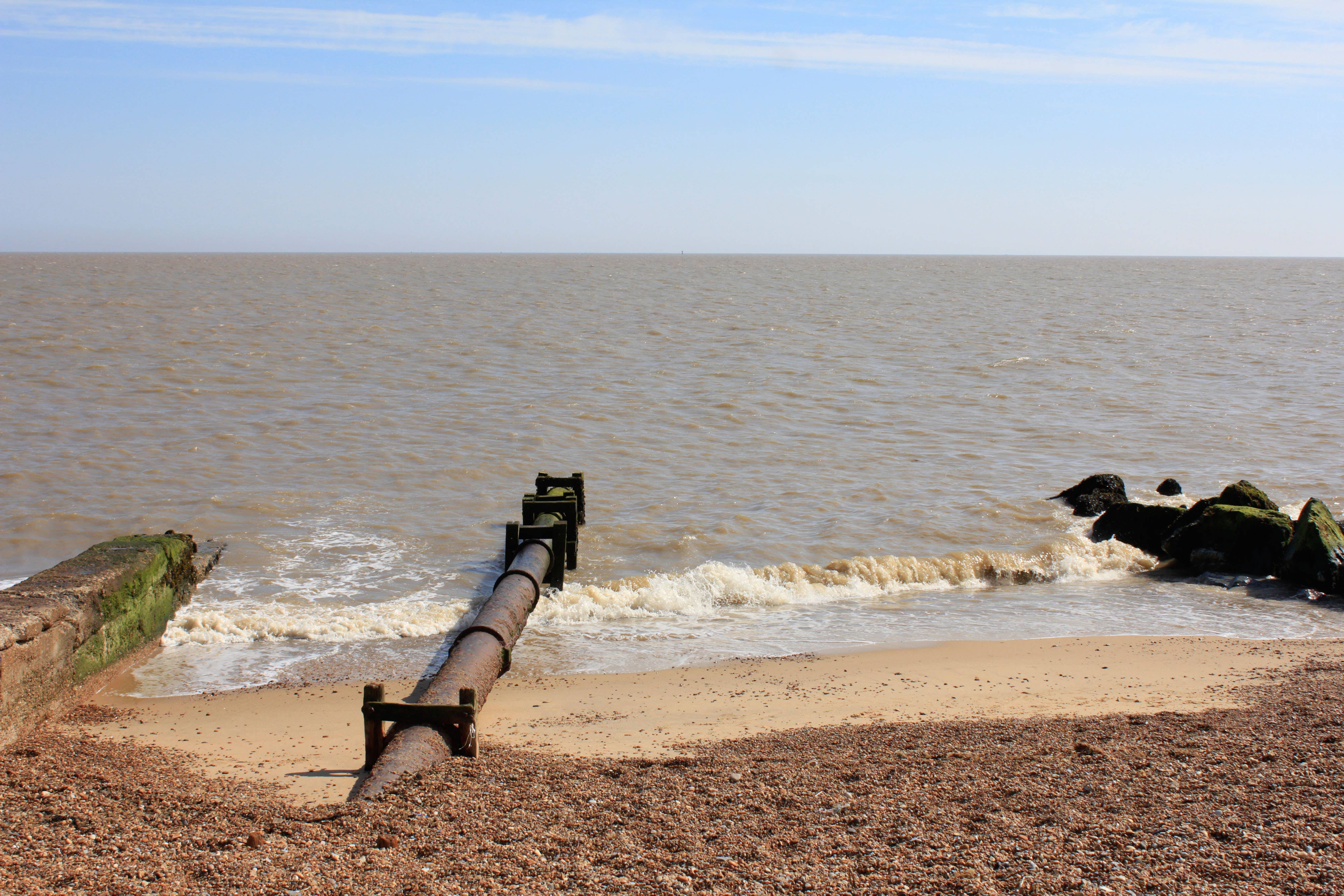 Sewage overflow into the sea