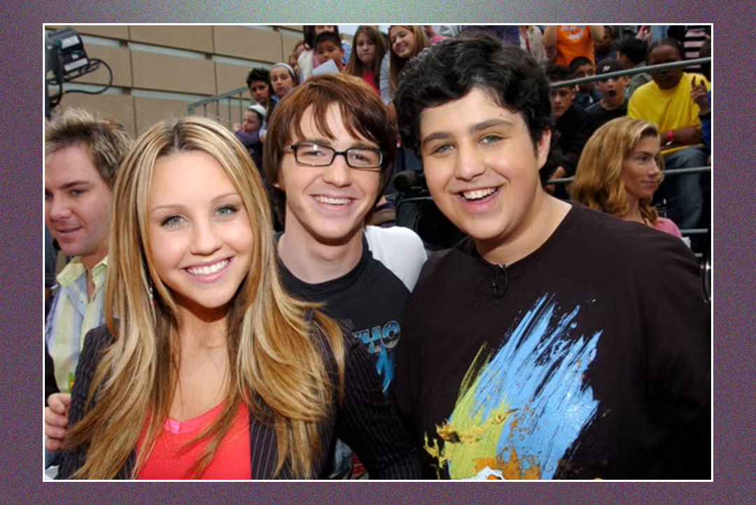 Amanda Bynes with Drake Bell and Josh Peck