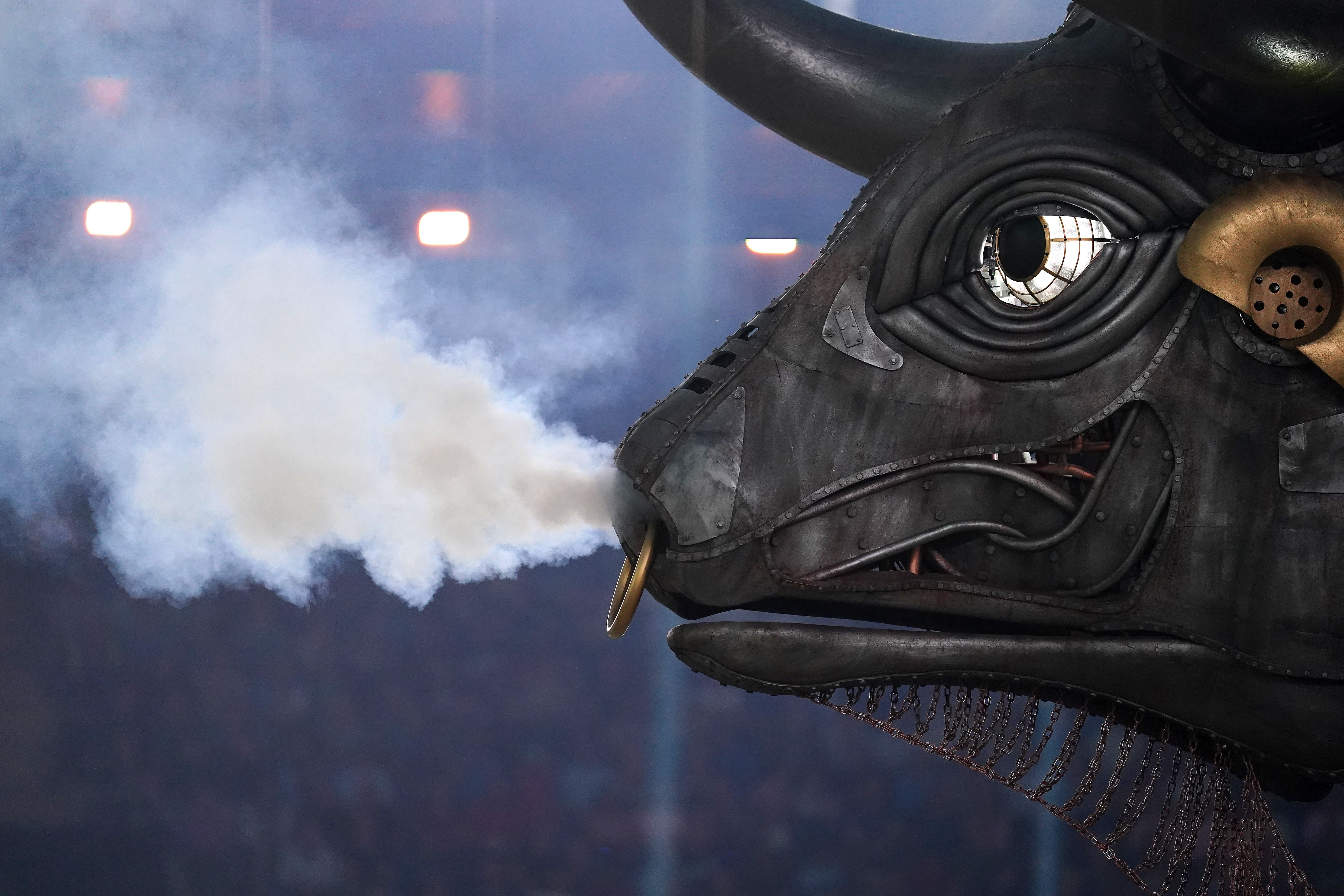 Ozzy The Bull was a centrepiece of the 2022 Commonwealth Games and is now a permanent artwork at Birmingham’s New Street Station (PA)