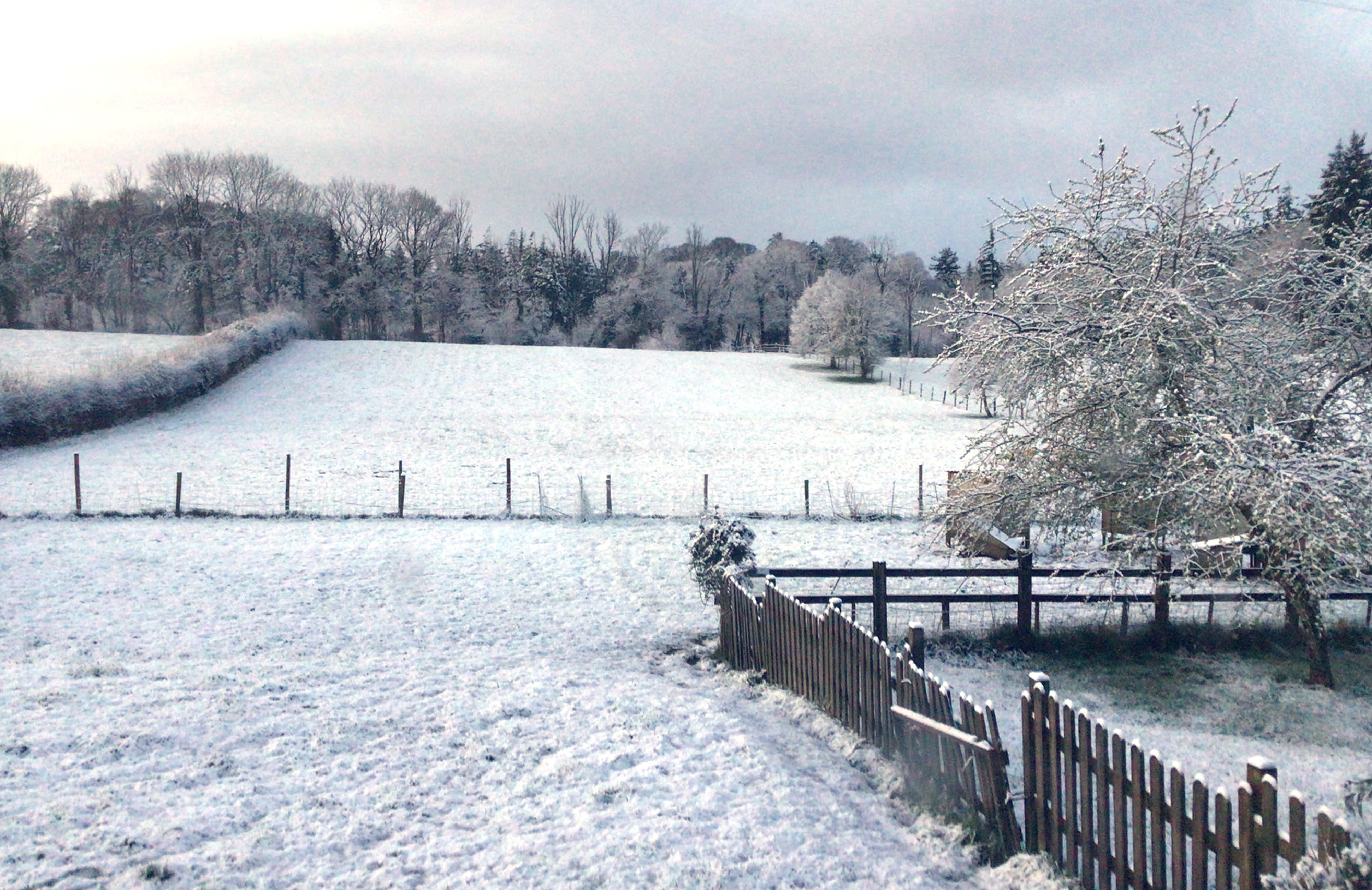 Drivers in some parts of the country have been warned to drive “with extreme care” after snow fell overnight