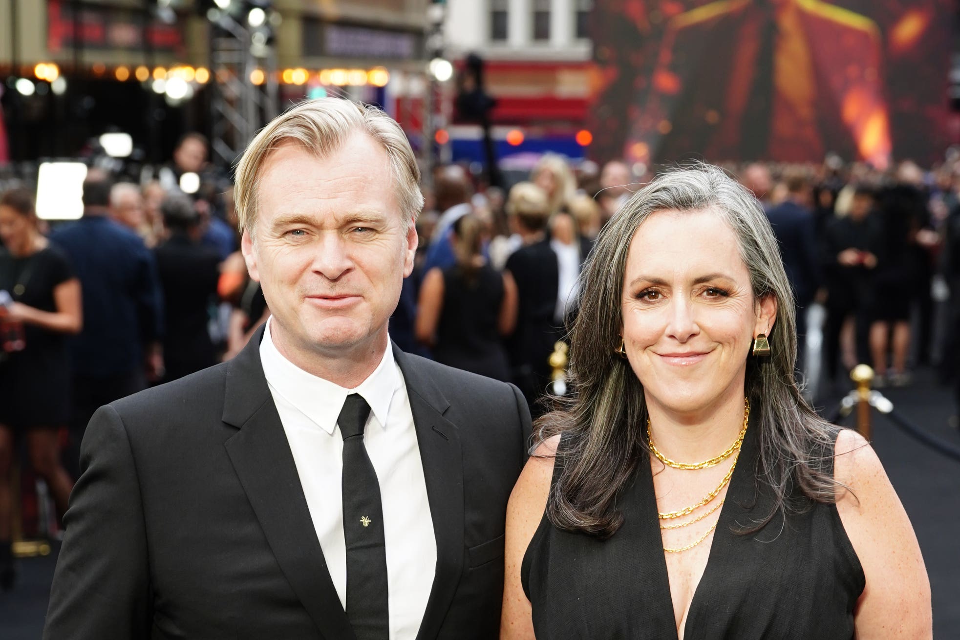 Christopher Nolan and Emma Thomas (Ian West/PA)