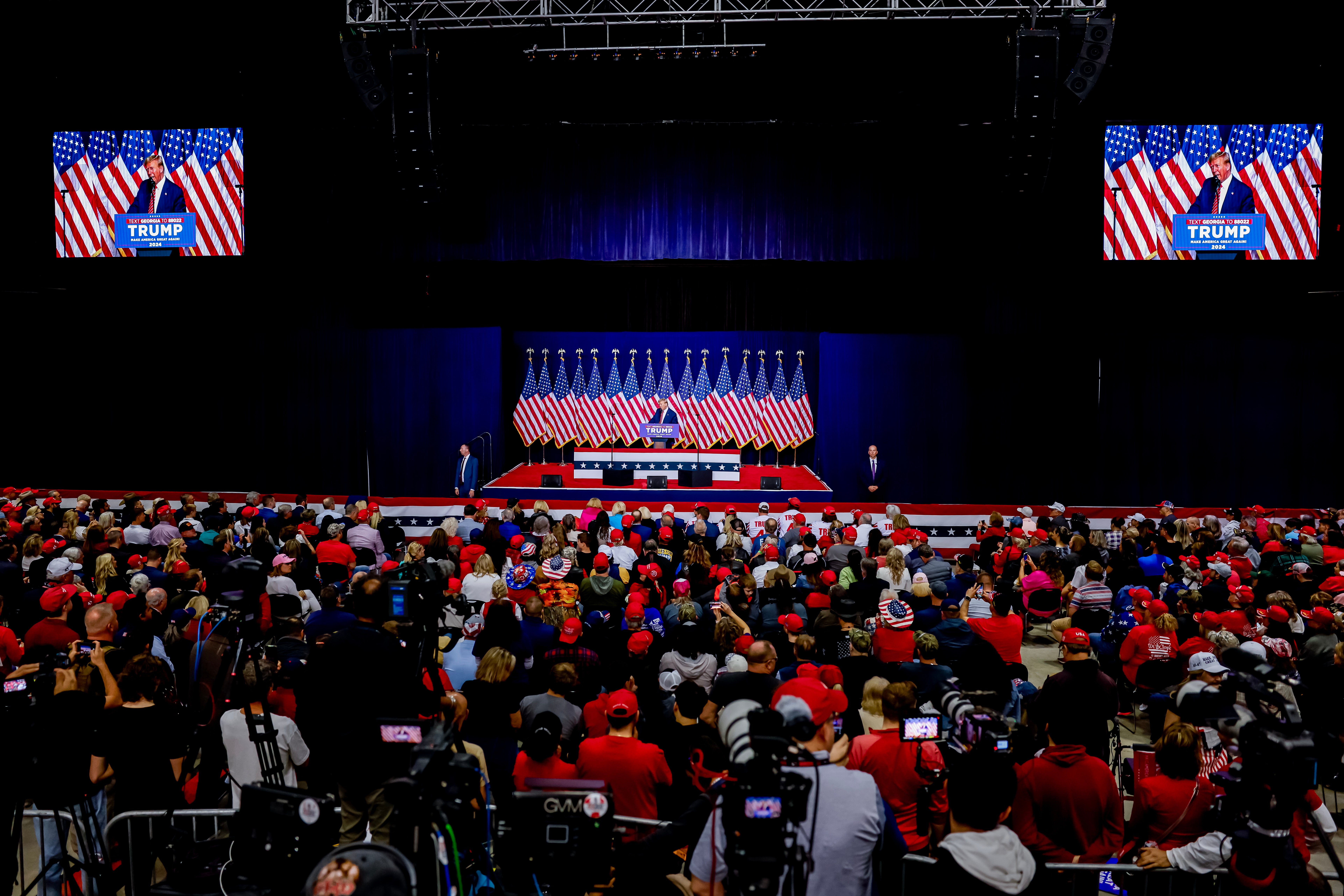 A Trump rally in Georgia, where the ex-president paralleled his ‘discrimination’ with the Black community’s