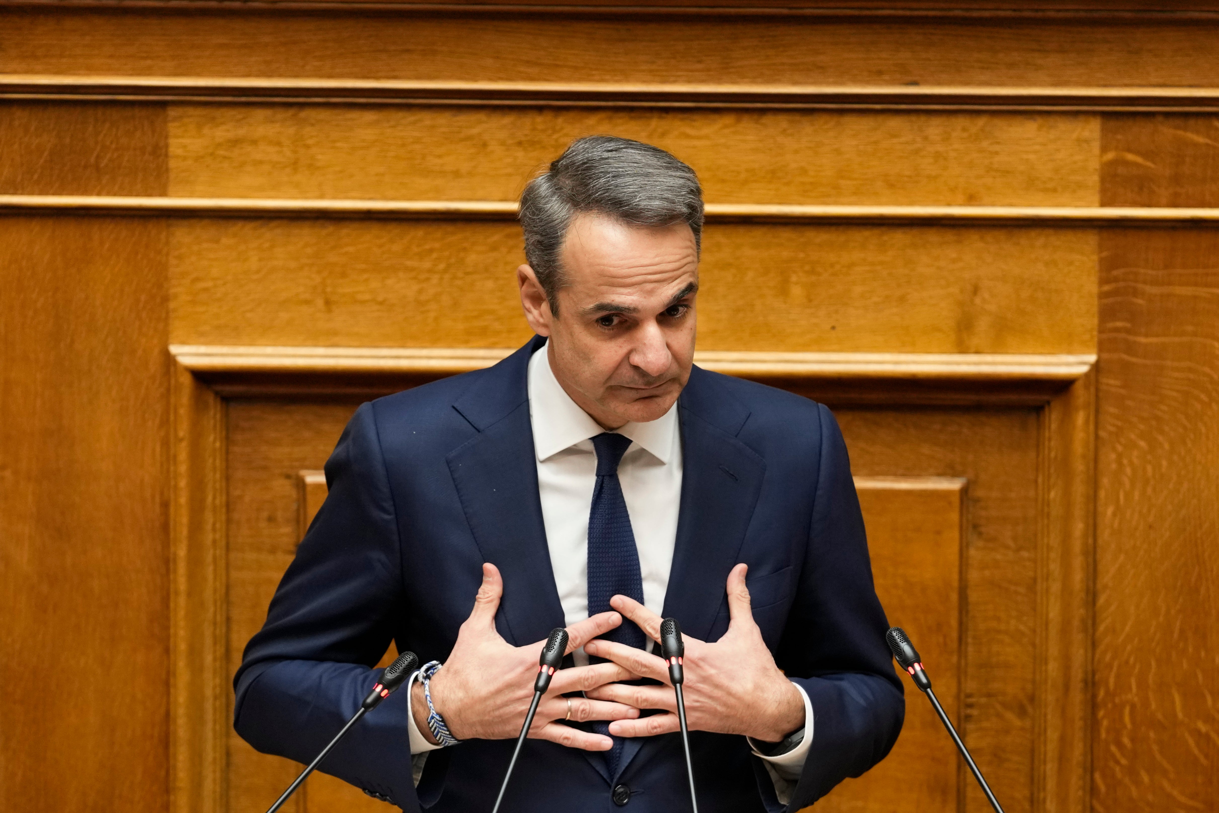 Greek Prime Minister Kyriakos Mitsotakis