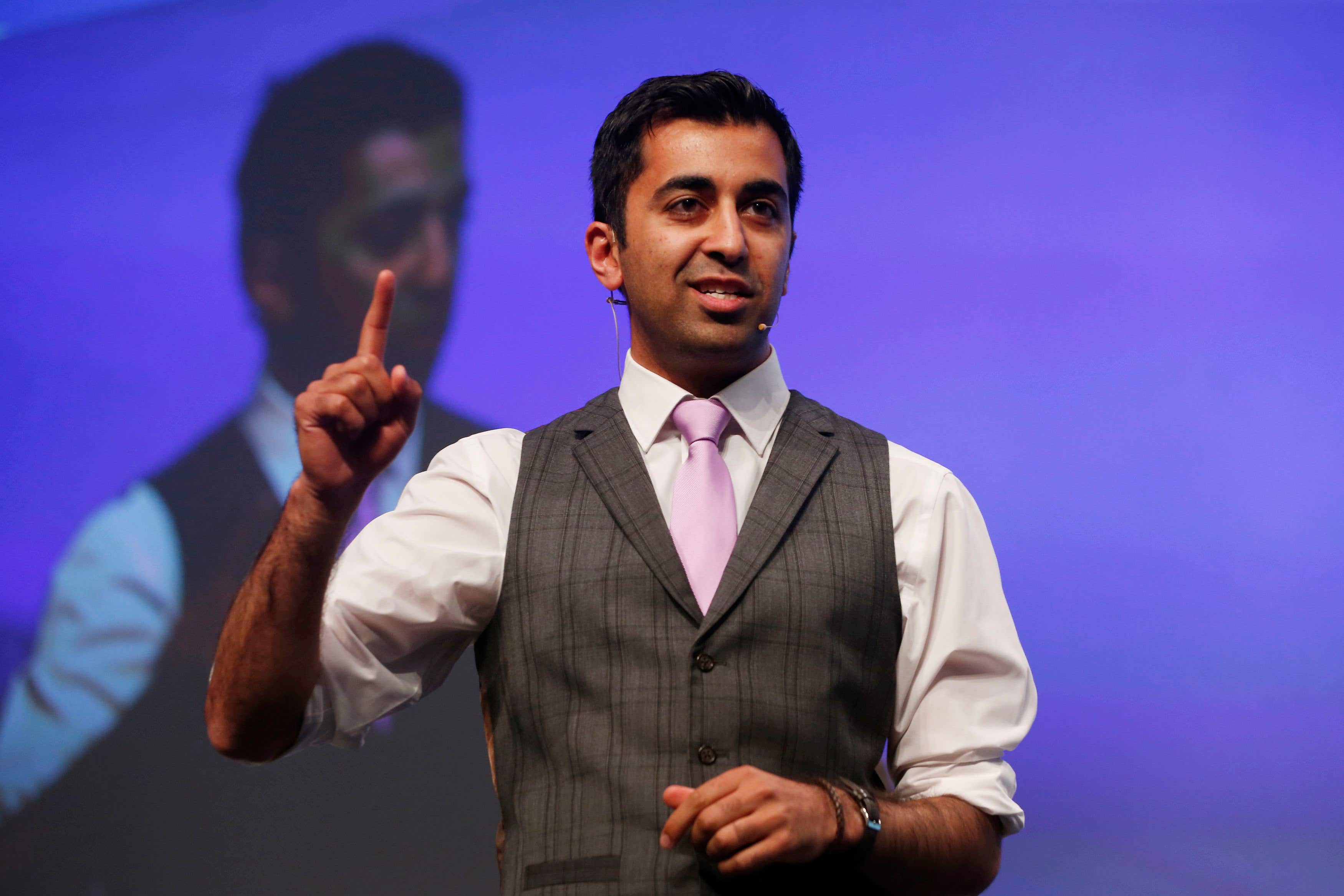 Humza Yousaf during the SNP national conference in 2015 (PA)