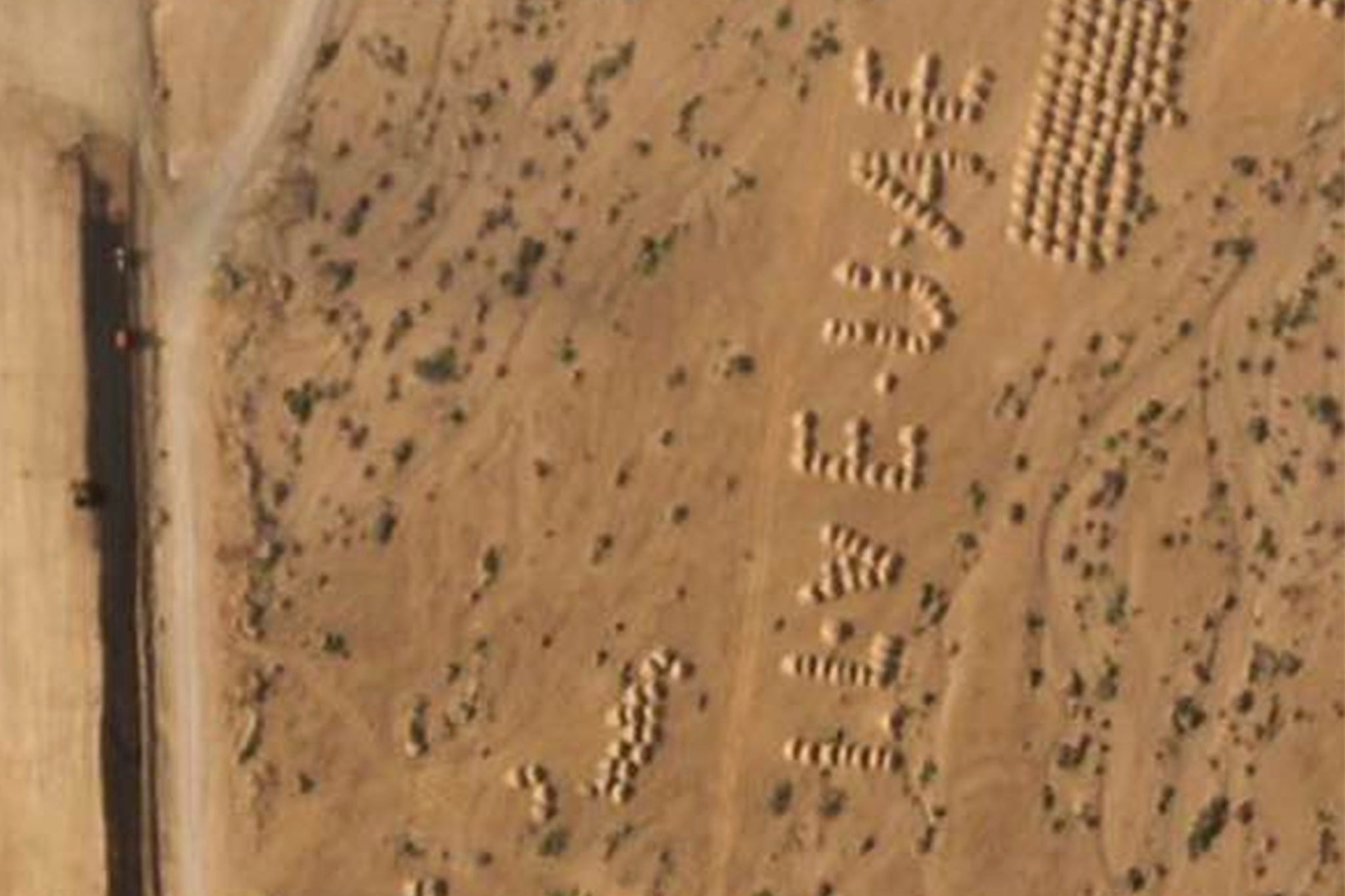 This satellite photo captured by Planet Labs PBC shows the construction of an airstrip on Abd al-Kuri Island, Yemen