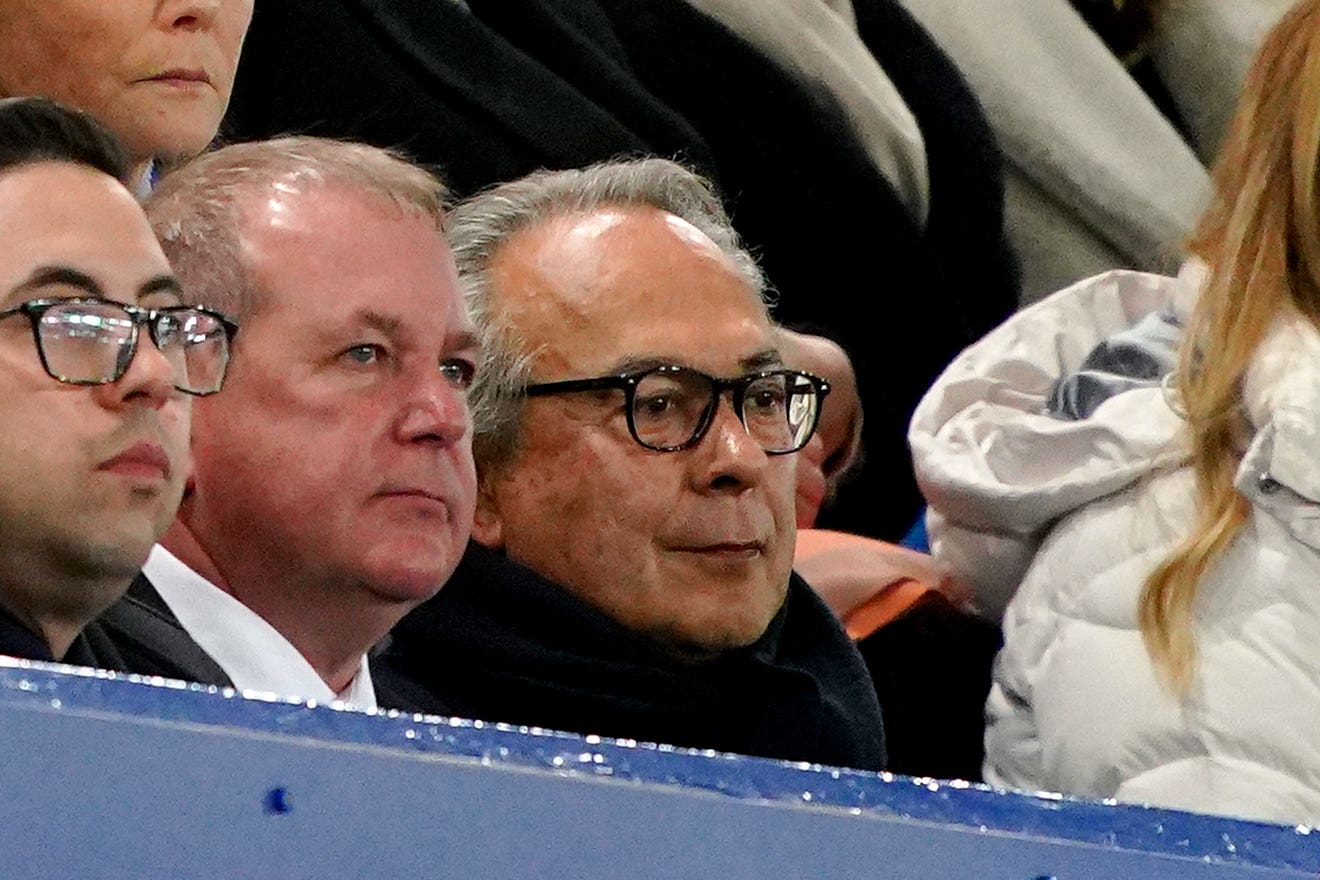 Everton majority shareholder Farhad Moshiri,right, has assured fans over the sale of the club to 777 Partners (Peter Byrne/PA)