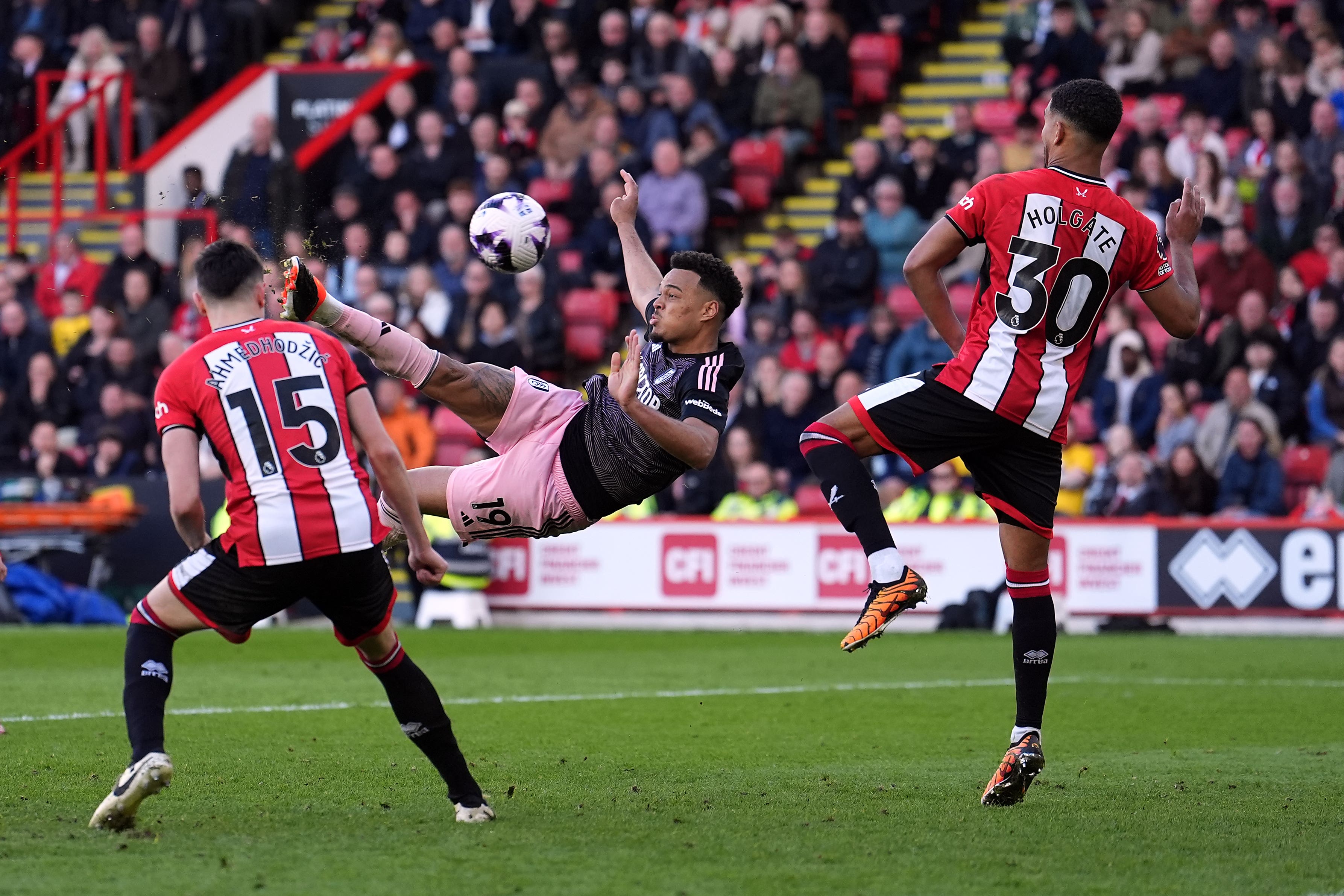 Rodrigo Muniz scored a late leveller for Fulham (Martin Rickett/PA)