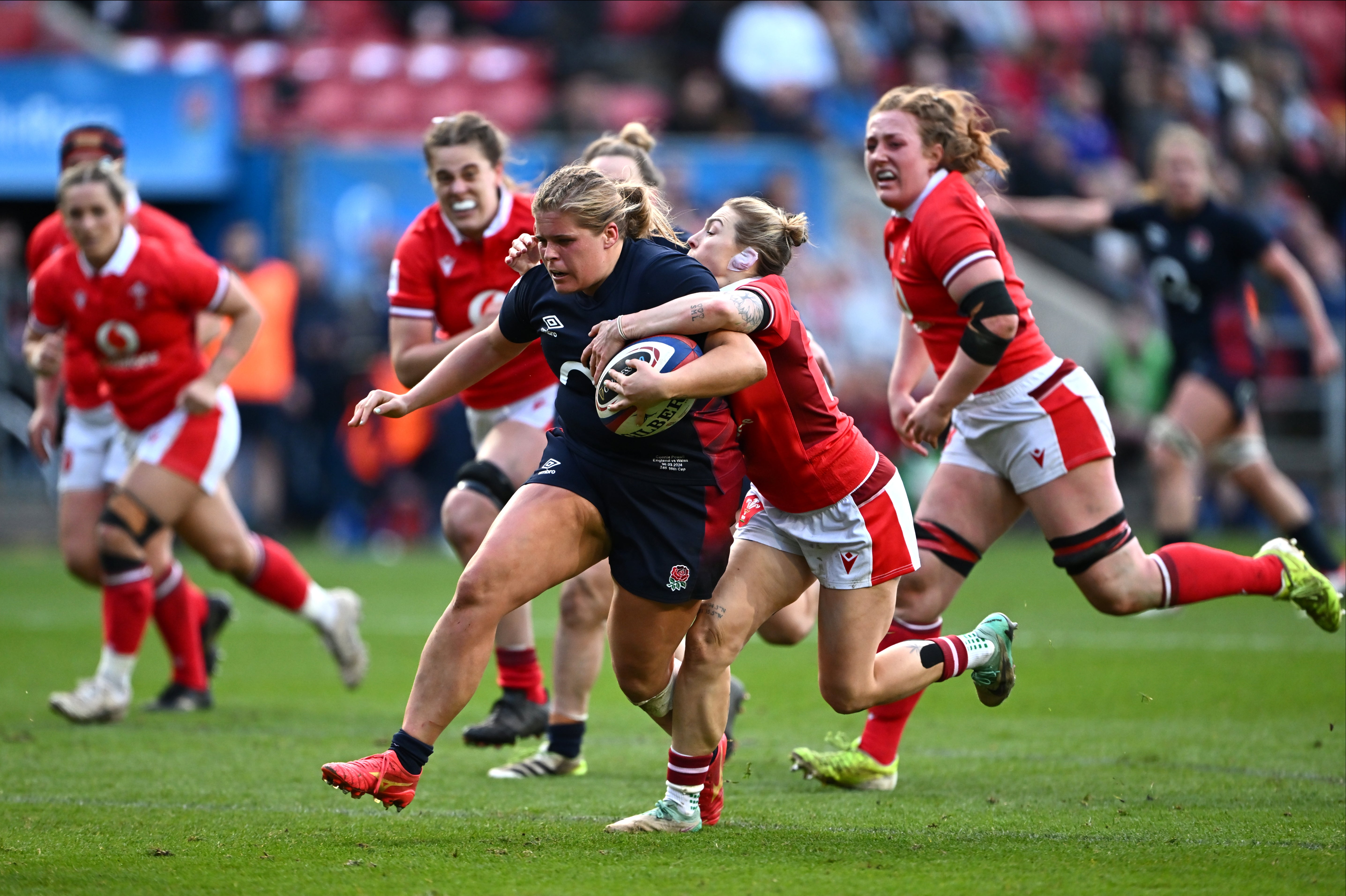 England were rampant at times as the home side turned on the style in Bristol