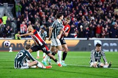 Erik ten Hag powerless as Brentford deny Manchester United a win they never deserved