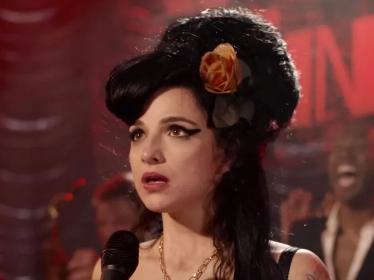 Marisa Abela as Amy Winehouse in ‘Back to Black’