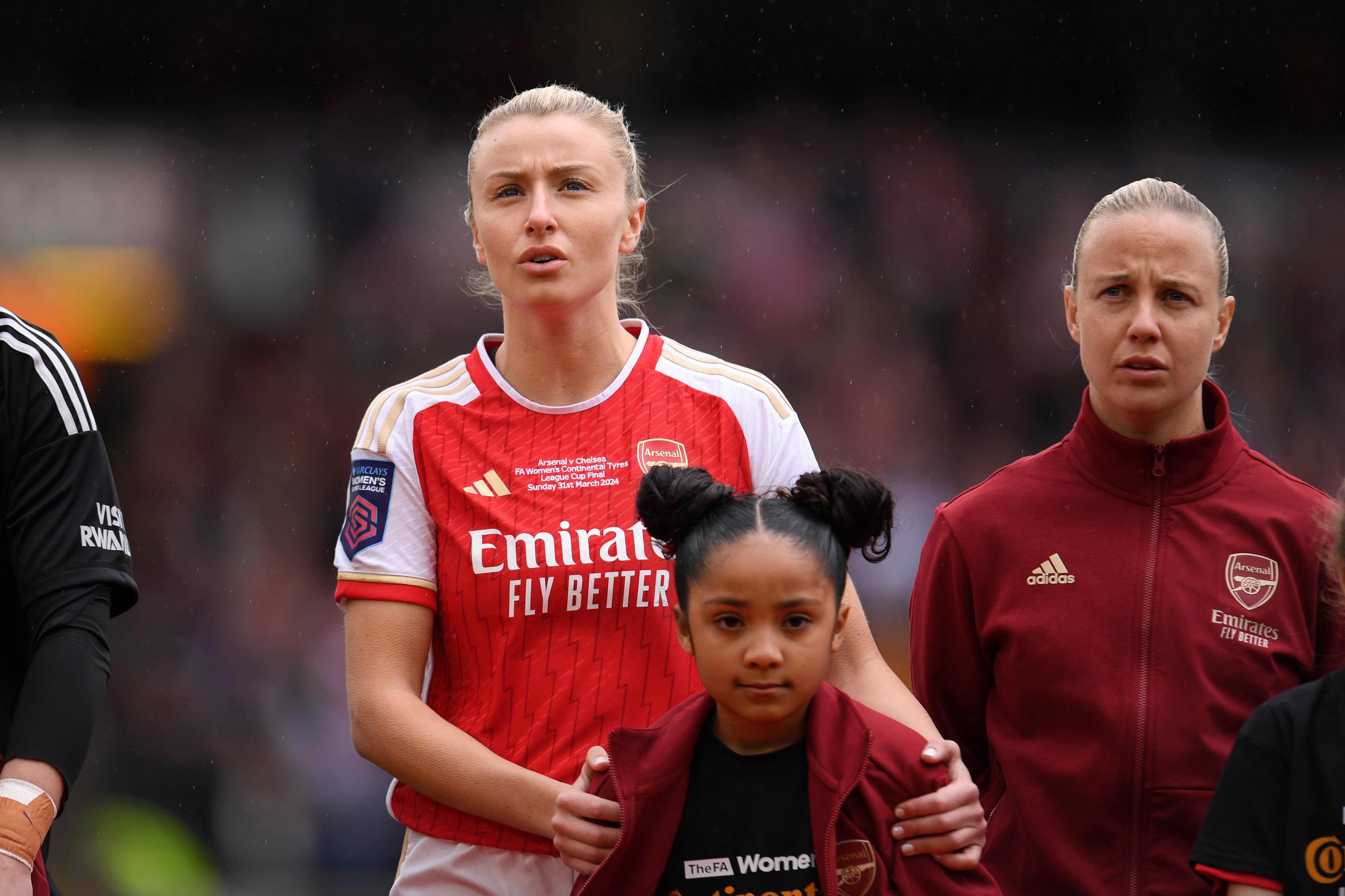 Leah Williamson came off at half time in the Women’s League Cup final