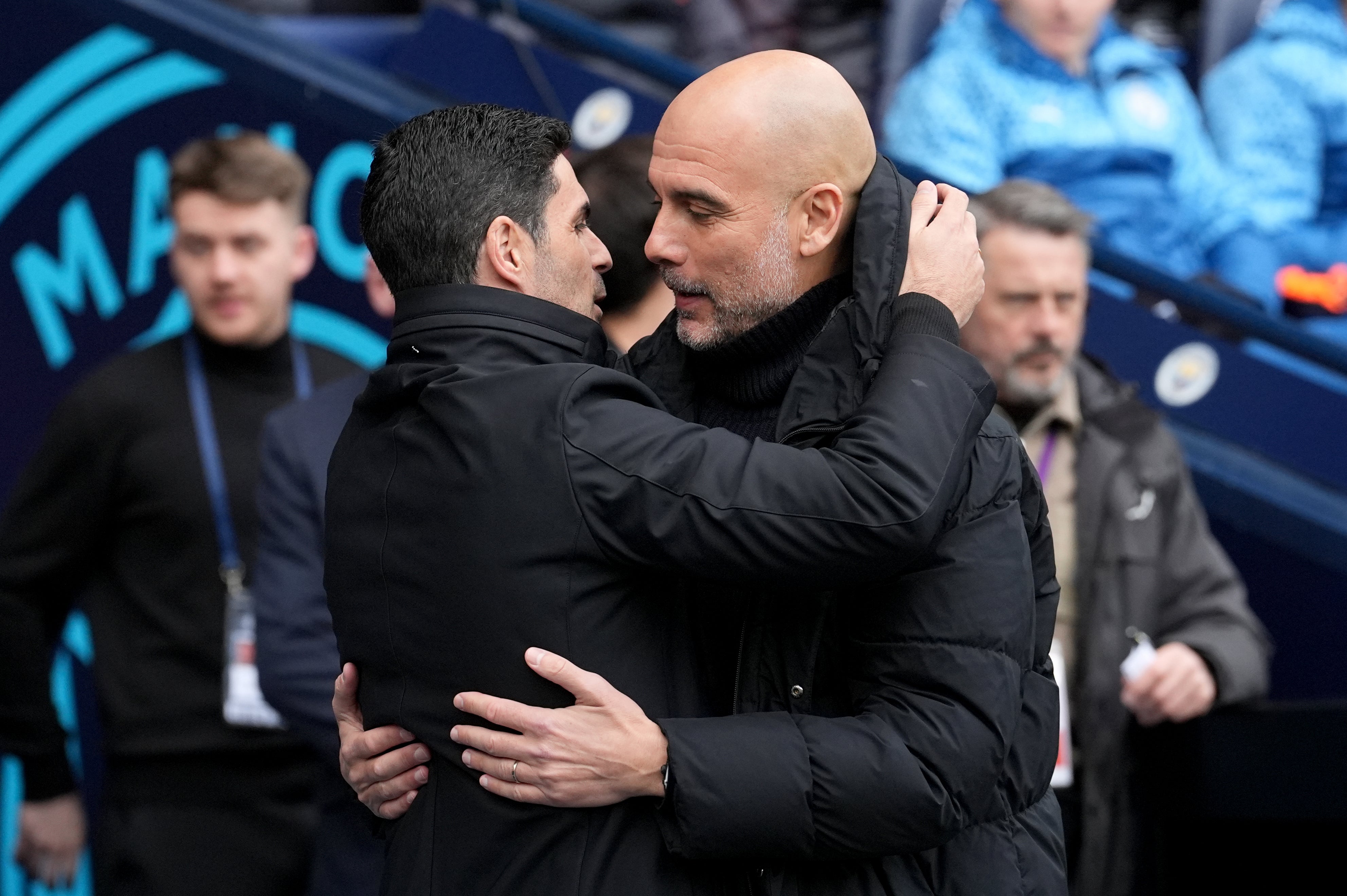 Pep Guardiola and Mikel Arteta squared off at the Etihad