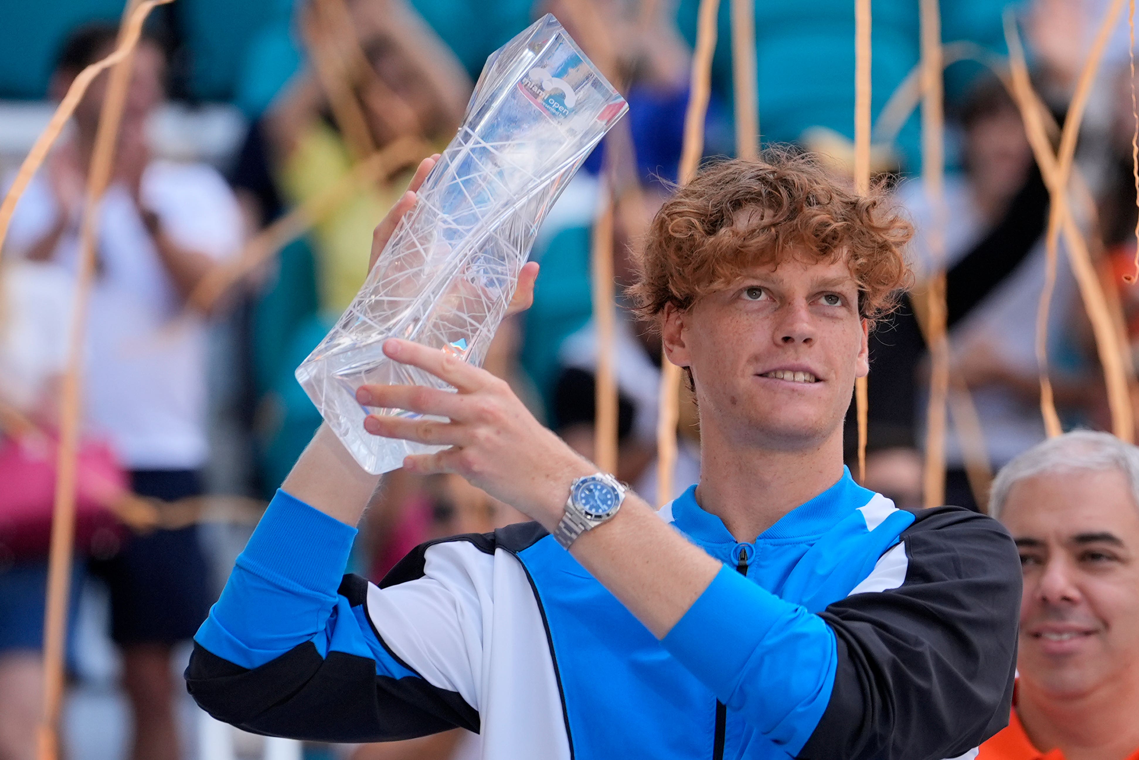 Jannik Sinner won his third tournament of the year in Miami (Lynne Sladky/AP)