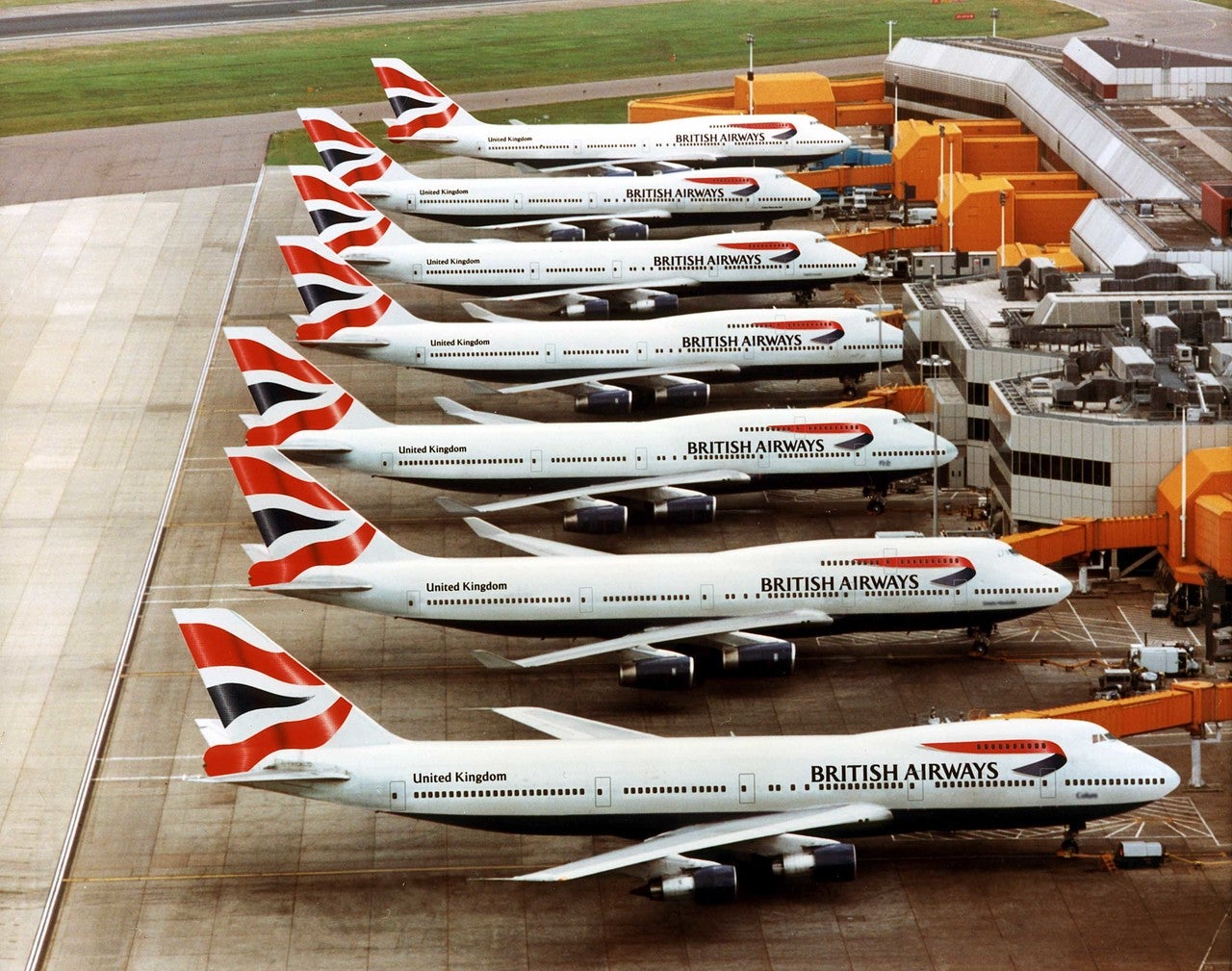 British Airways Boeing 747s at London Heathrow