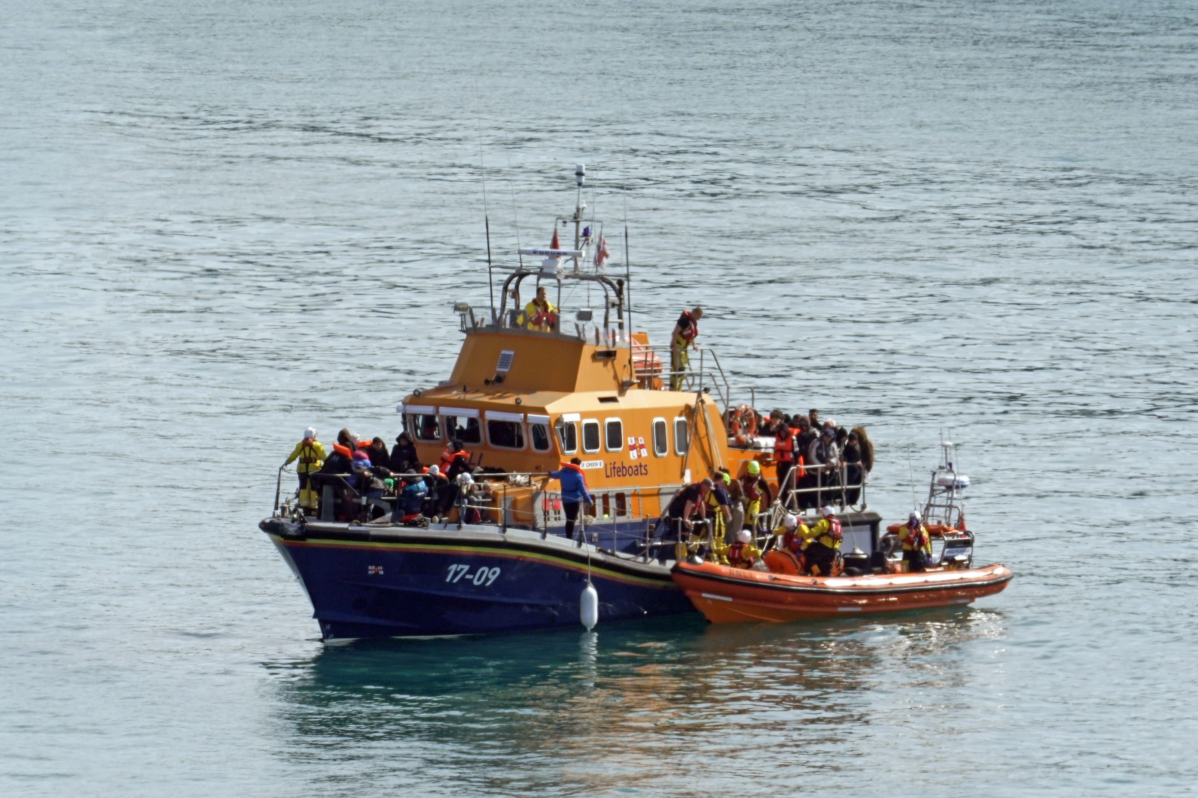 More than 5,000 migrants have crossed the English Channel in 2024 so far (Gareth Fuller/PA)