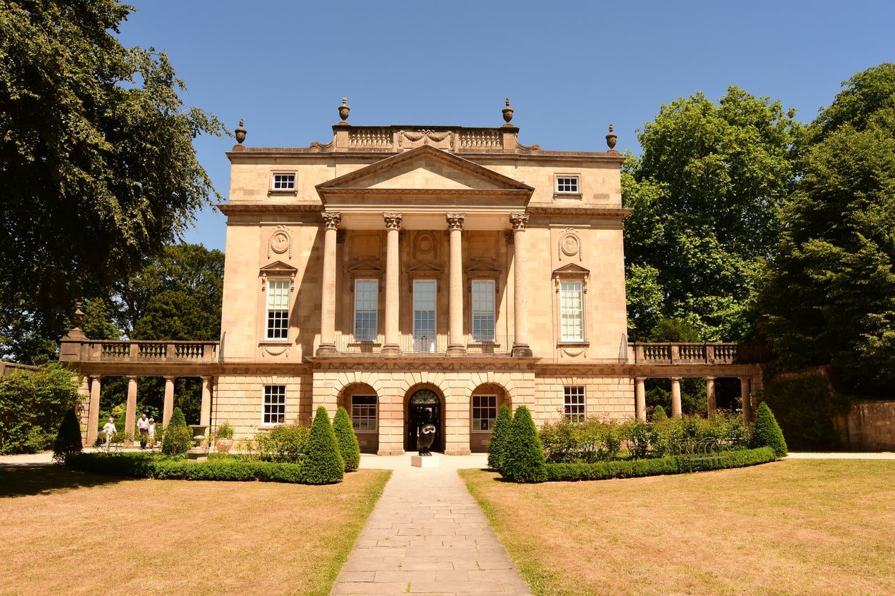 Lady Danbury’s pillared home sits in Bath