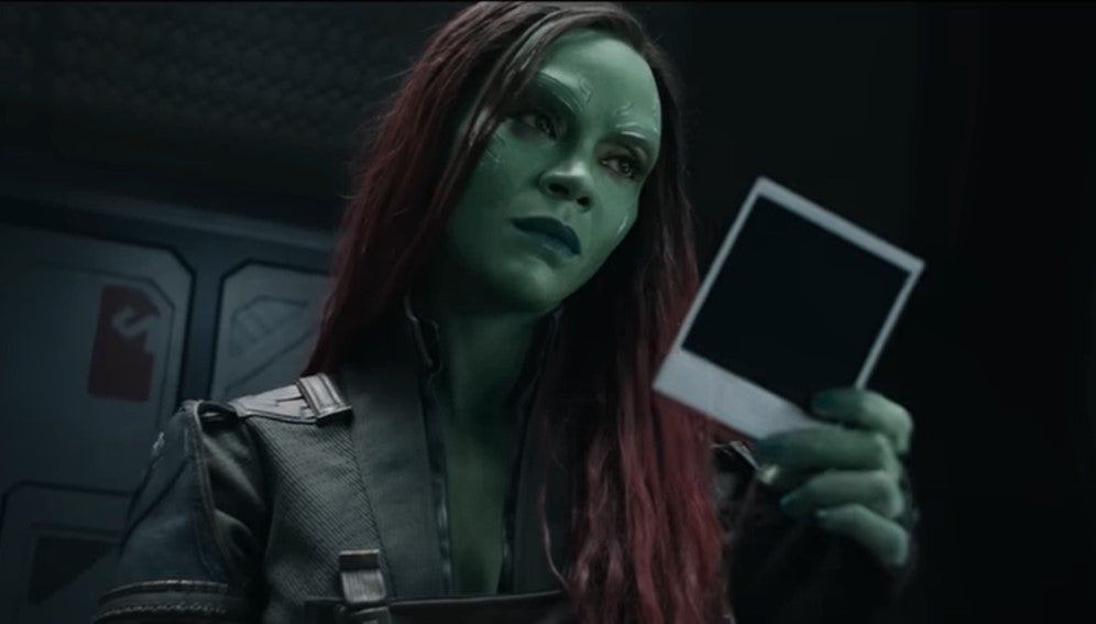 Zoe Saldaña stars as Gamora in the Guardians of the Galaxy franchise