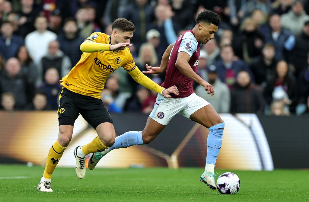 Ollie Watkins was taken off at half-time against Wolves on Saturday